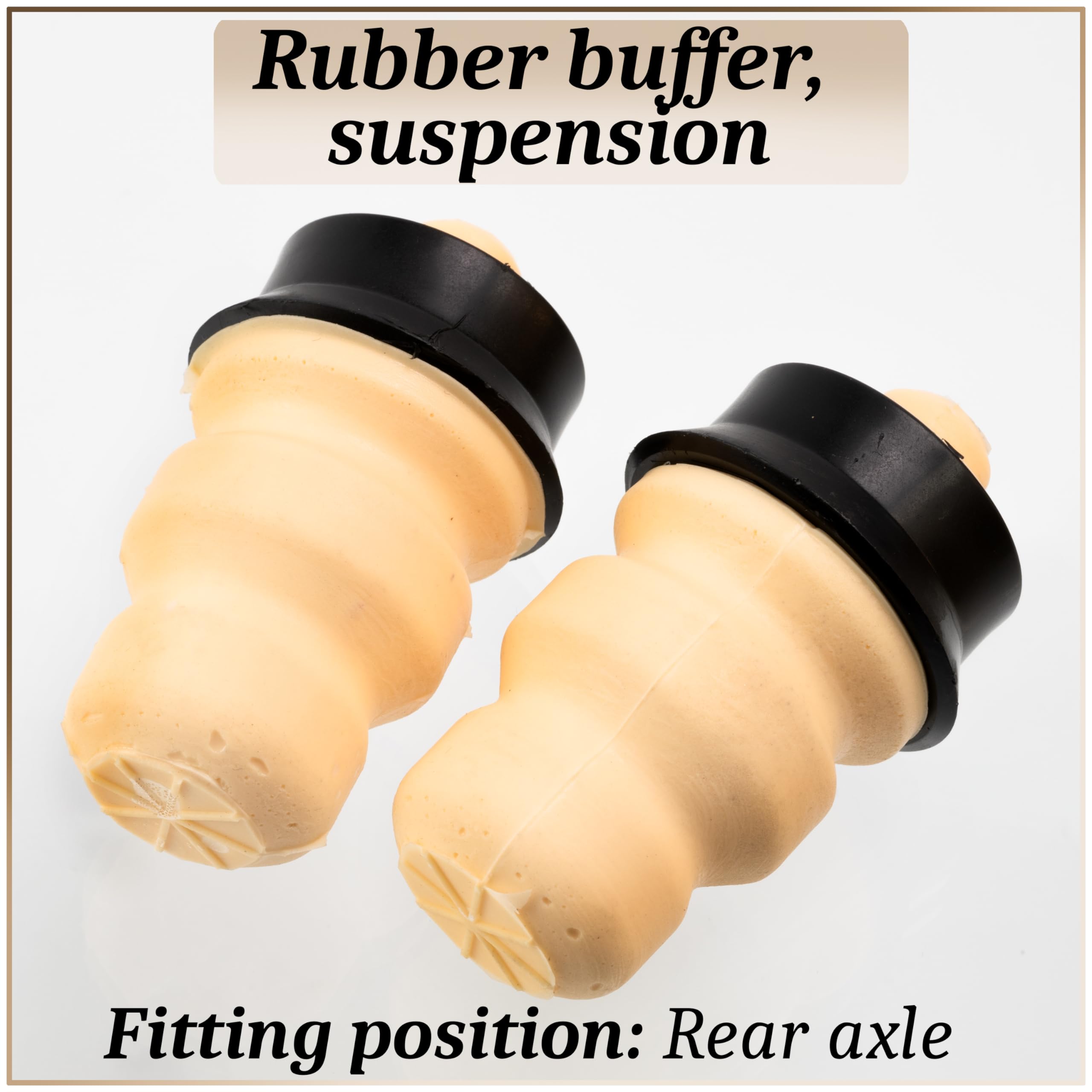 AERZETIX - C70491 - Lot de 2 Butées élastiques, suspension - côté de montage essieu arrière - compatible avec numéros OE 5166.80