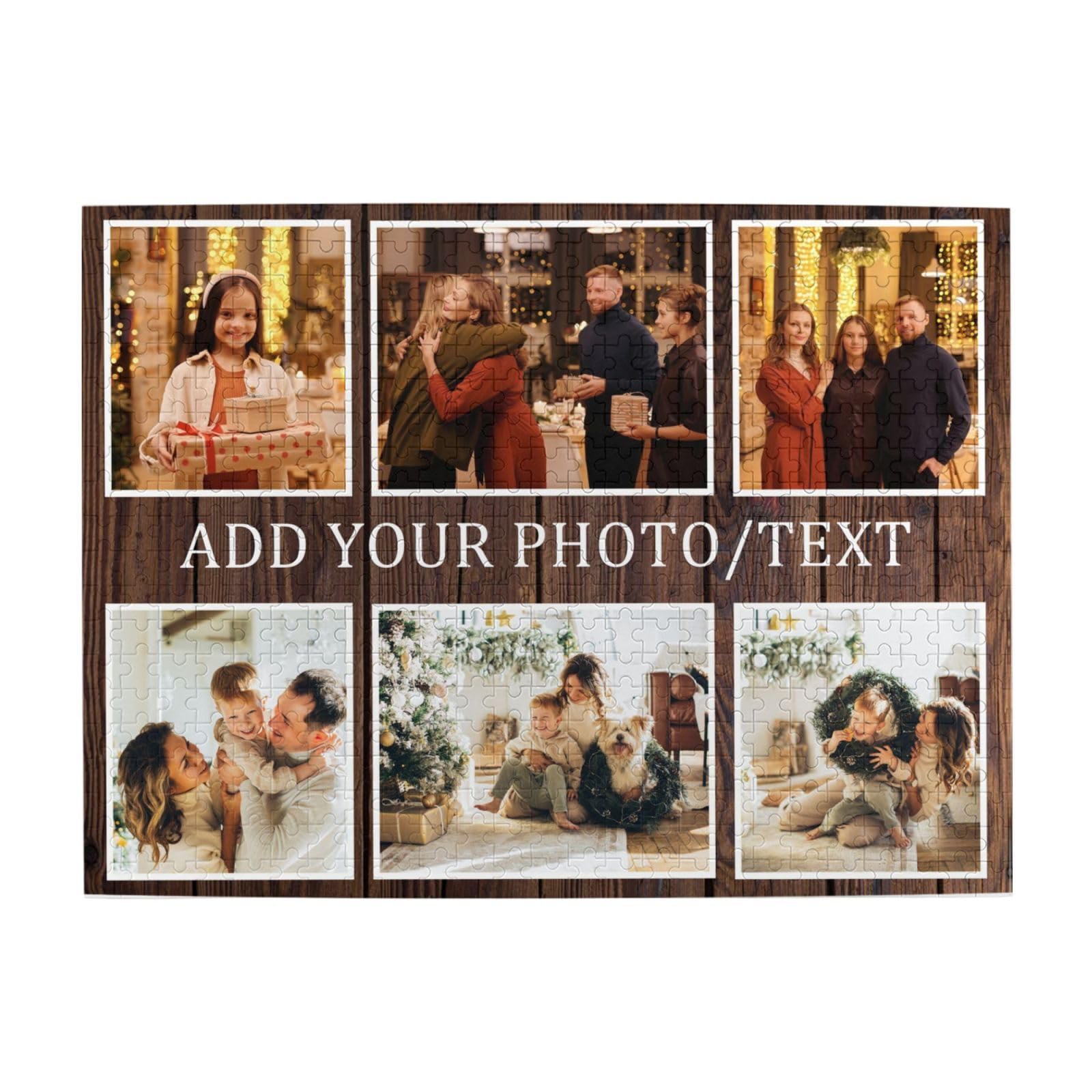 Custom Jigsaw Puzzles Personalized From Photos - 1000/500 Pieces for Christmas, Family, Valentine, Birthday, Father's Day