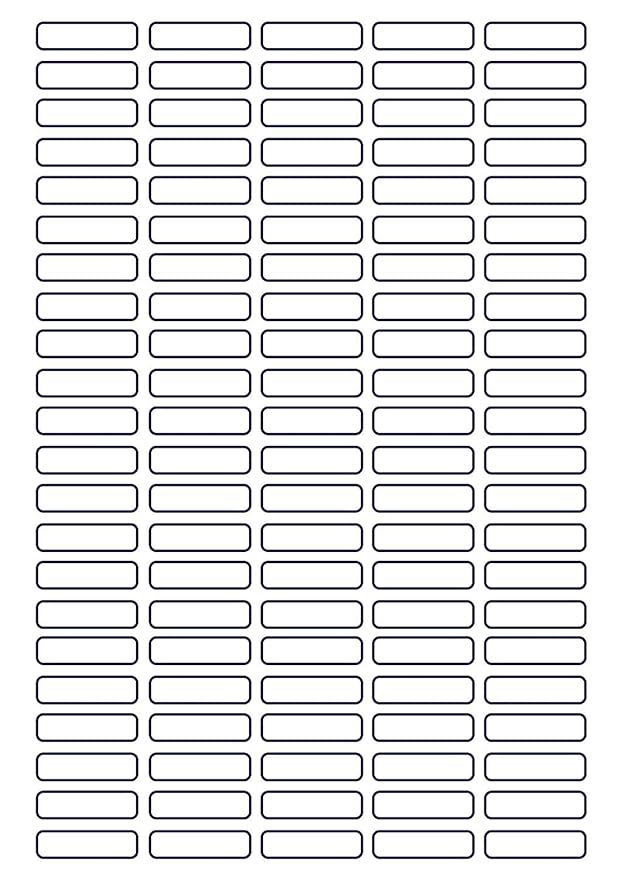 K3 Multi Purpose Self Adhesive Labels (Lable Size 35 x 10 mm, 110 Lable