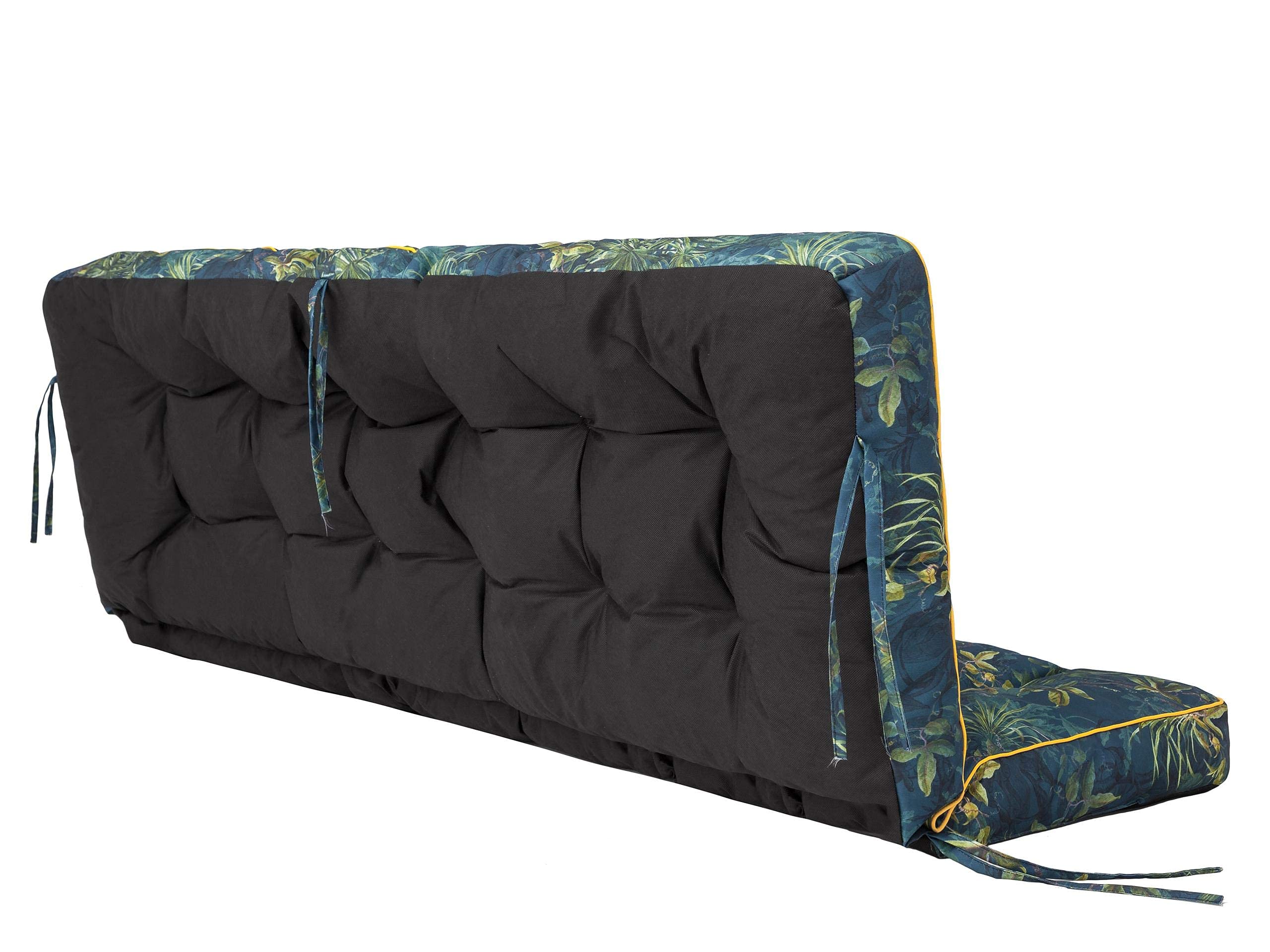 Cuscino per panca a dondolo da giardino, per panca altalena Hollywood, per interni ed esterni; 150 cm, prato verde