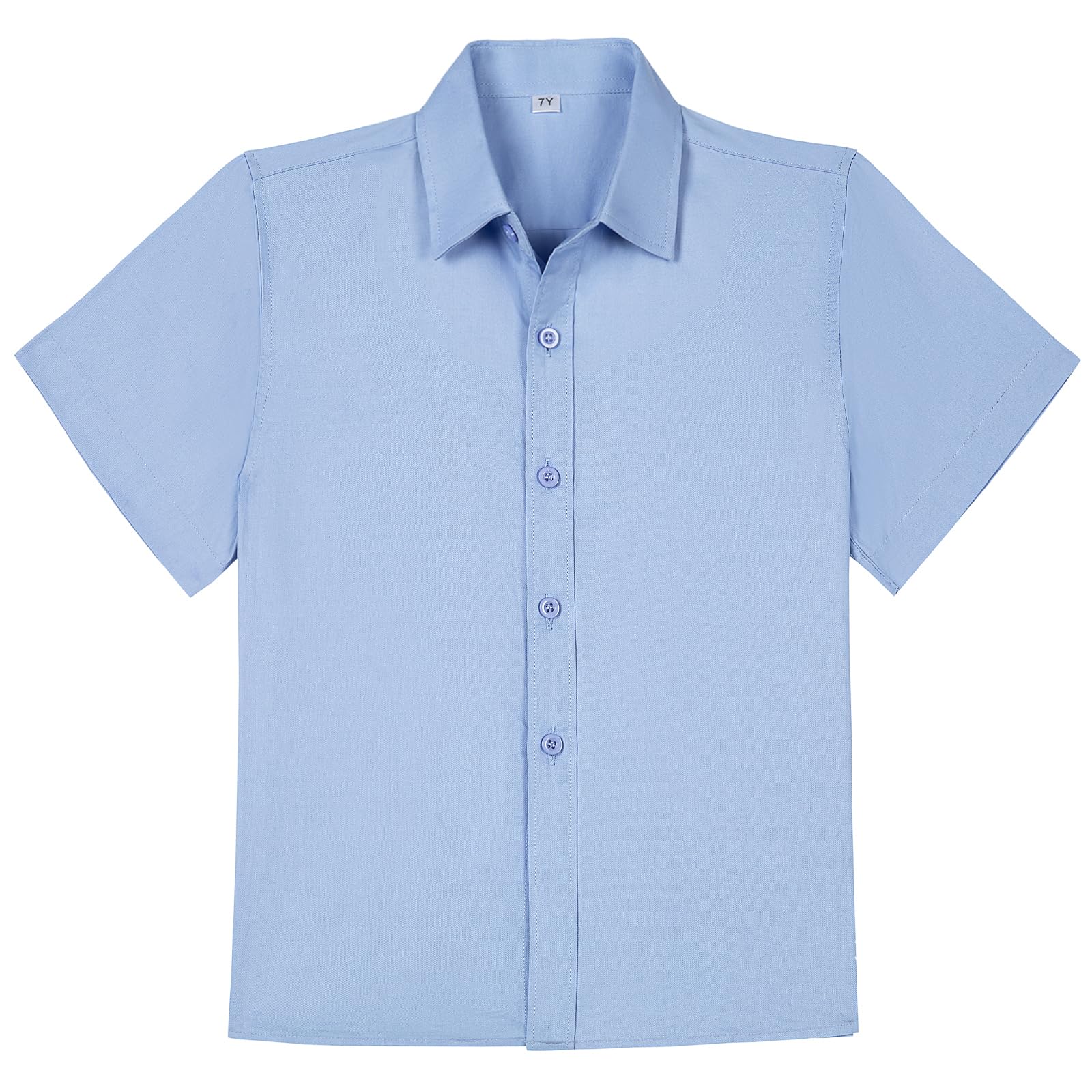 Camicia Unisex Con Fiocco Per Bambini E Ragazzi Maniche Corte