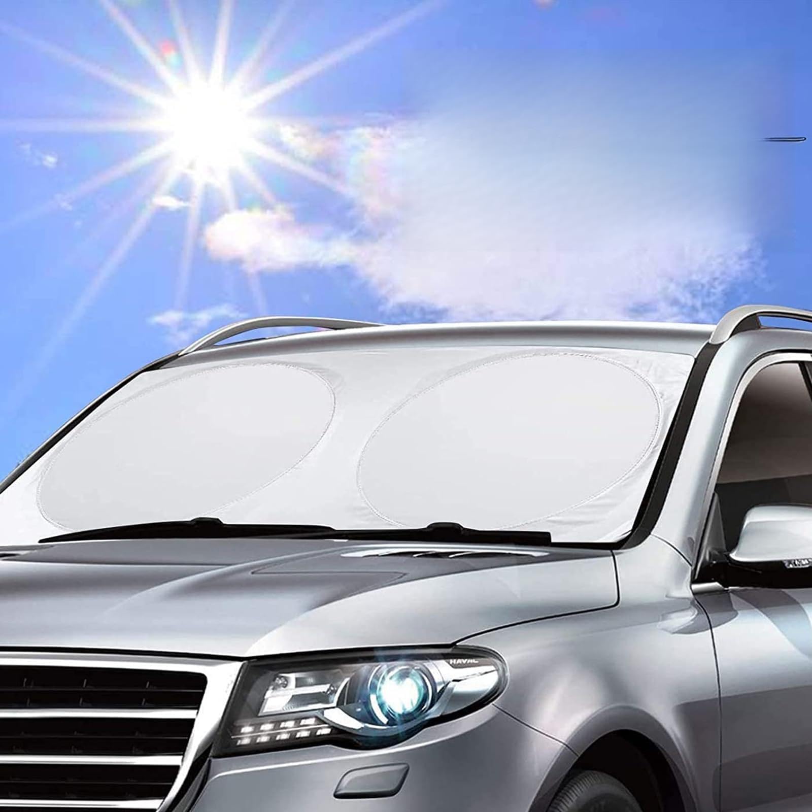 Auto Voorruit Zonnescherm Paraplu voor BMW X5 G05 2019-2023, Zonnewering Voor Autovoorruit UV-bescherming Opvouwbare Parasol Protector Interieuraccessoires