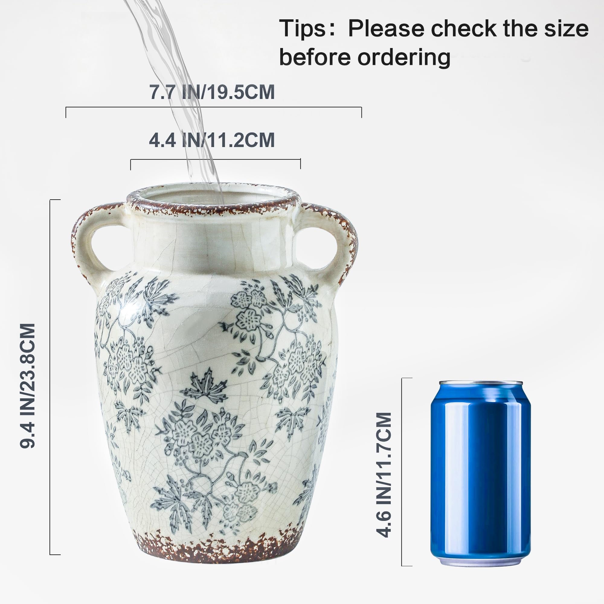 Fiore Ceramica Vaso Vintage (107-5)