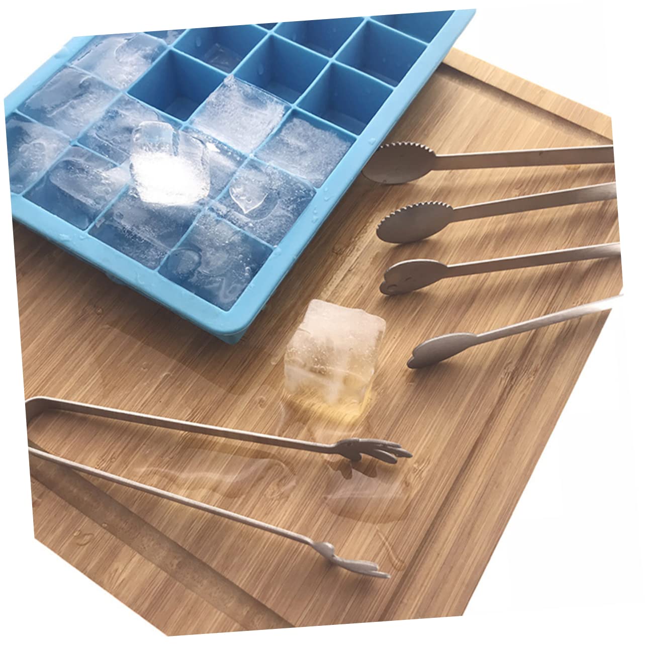 Cabilock Stainless Steel Mini Serving Tongs Ice Tong Sugar Cube Tongs for Tea Parties Weddings Home Gatherings Daily Use Toothed Oval Shape for Easy Handling