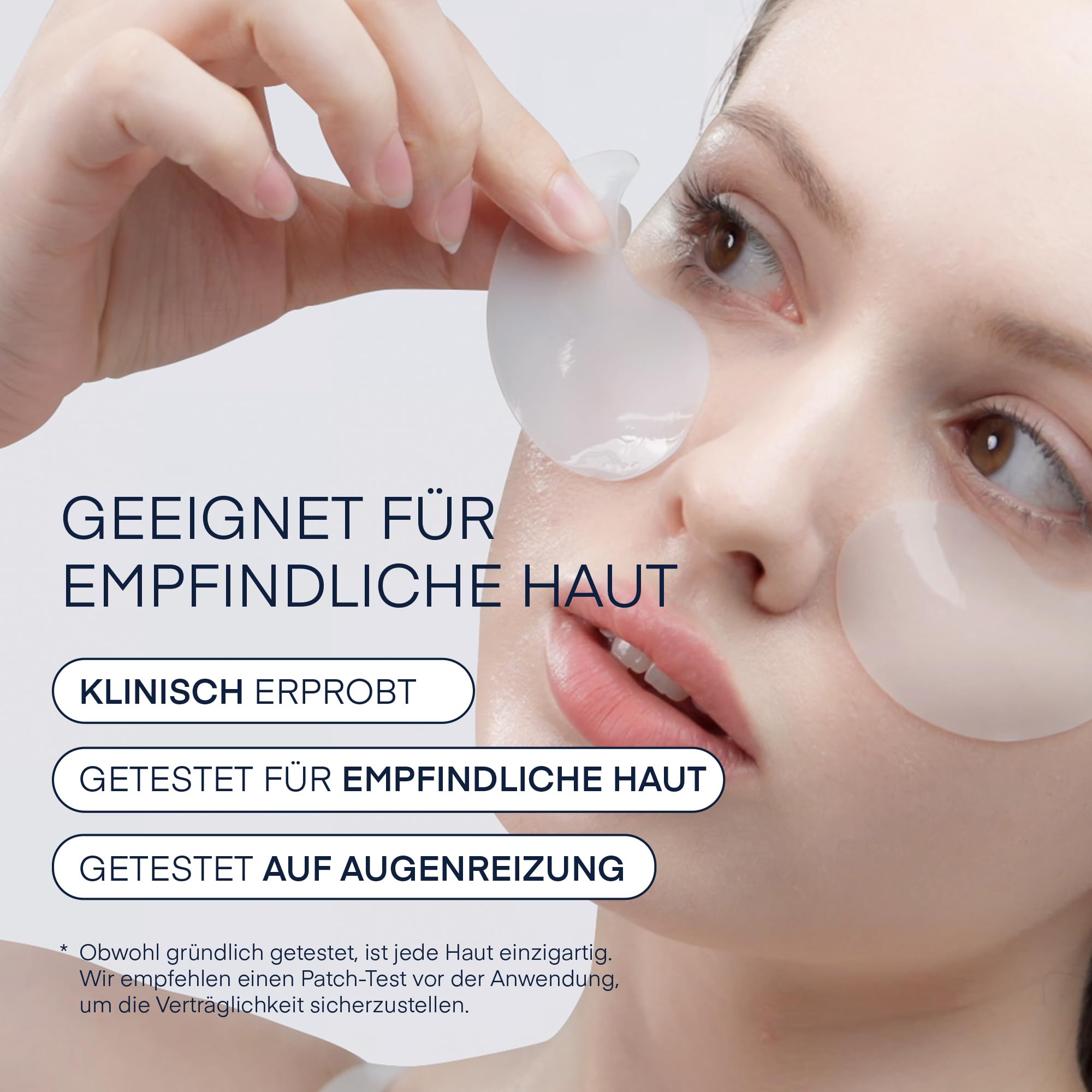 Augenpads gegen Augenringe Korean Skincare: Hyaluron & Koffein Augenpads gegen Tränensäcke & Falten - Vegan & Tierversuchsfrei, für empfindliche Haut geeignet Augenmaske, 30 Paare - Under Eye Patches