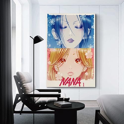 Miniatura 3 de SHAHU Póster de anime Nana para dormitorio, decoración de pared estética, lienzo de 12 x 18 pulgadas (11.8 x 17.7 in)