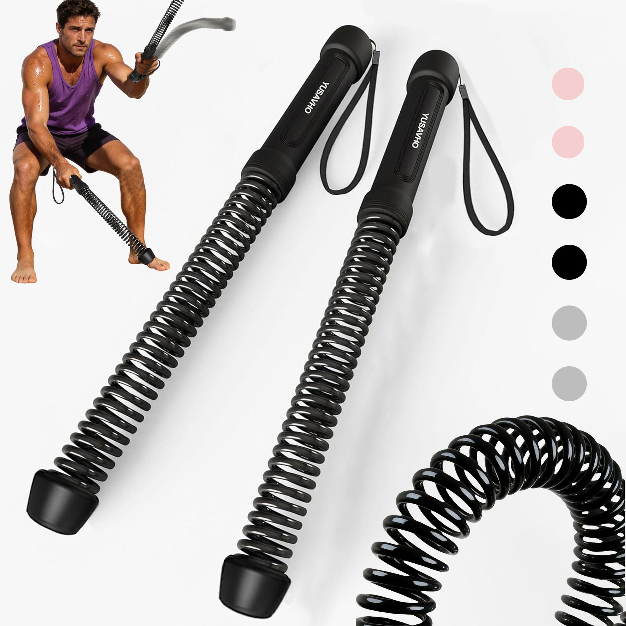 YUSAVHO Ropeless Battle Ropes