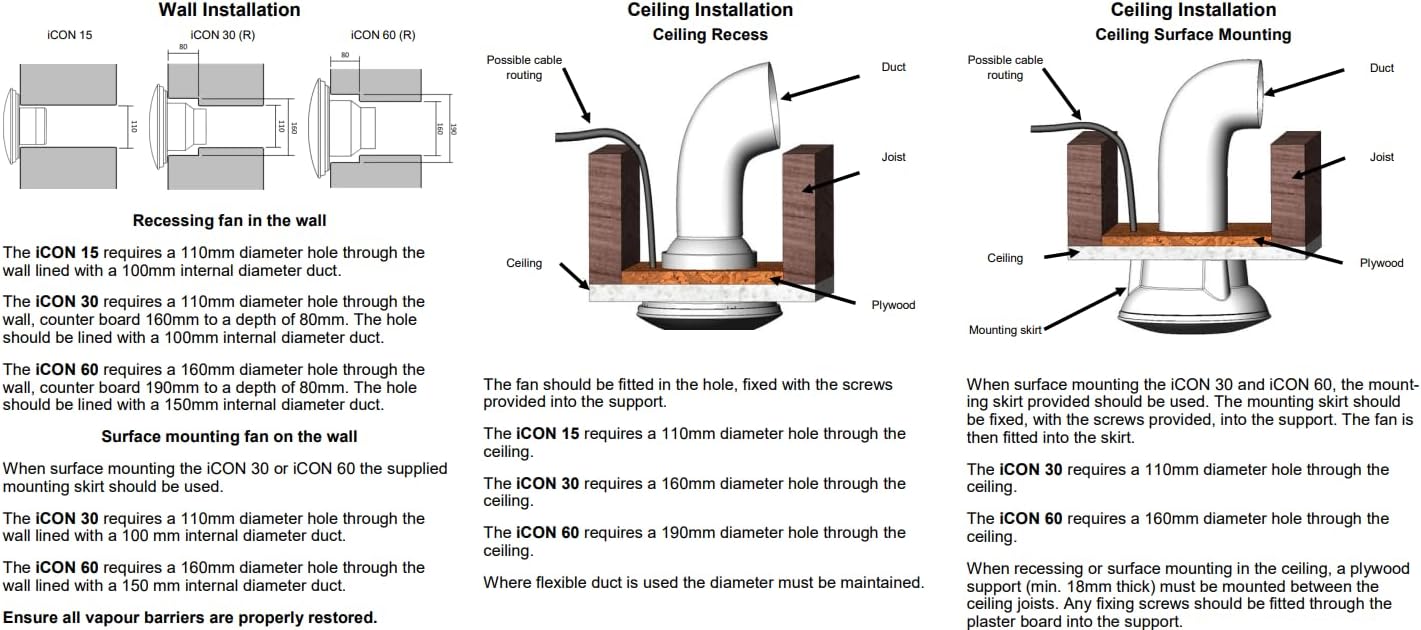 Energy label for Airflow iCon 15