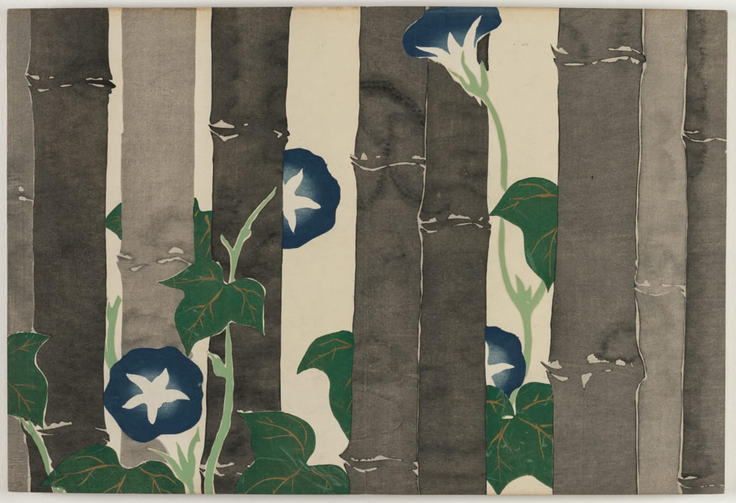 POSTERIIk Vintage Print Pop Art Landscape Artwork Flowers of a Hundred Worlds Morning Glories by Kamisaka Sekka Art Prints for Office Home Decor 60x90cm