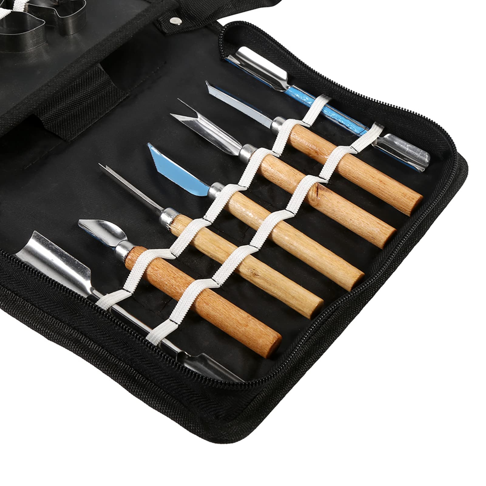 Set 46Pcs Carving Tools Kit Portatile Frutta Verdura Cibo Scalpello Prodotti da Taglio Cucina Coltello da Cucina Intaglio