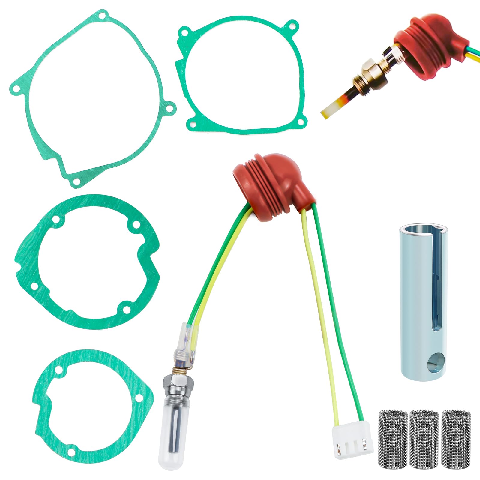 Glühkerze Standheizung, 9 Stk Glühkerze Diesel Standheizung, Standheizung Keramik pin glühkerze Kit Parkheizung Auto Lkw Kompatibel mit 12V 2KW 5KW 8KW Standheizung Ersatzteile