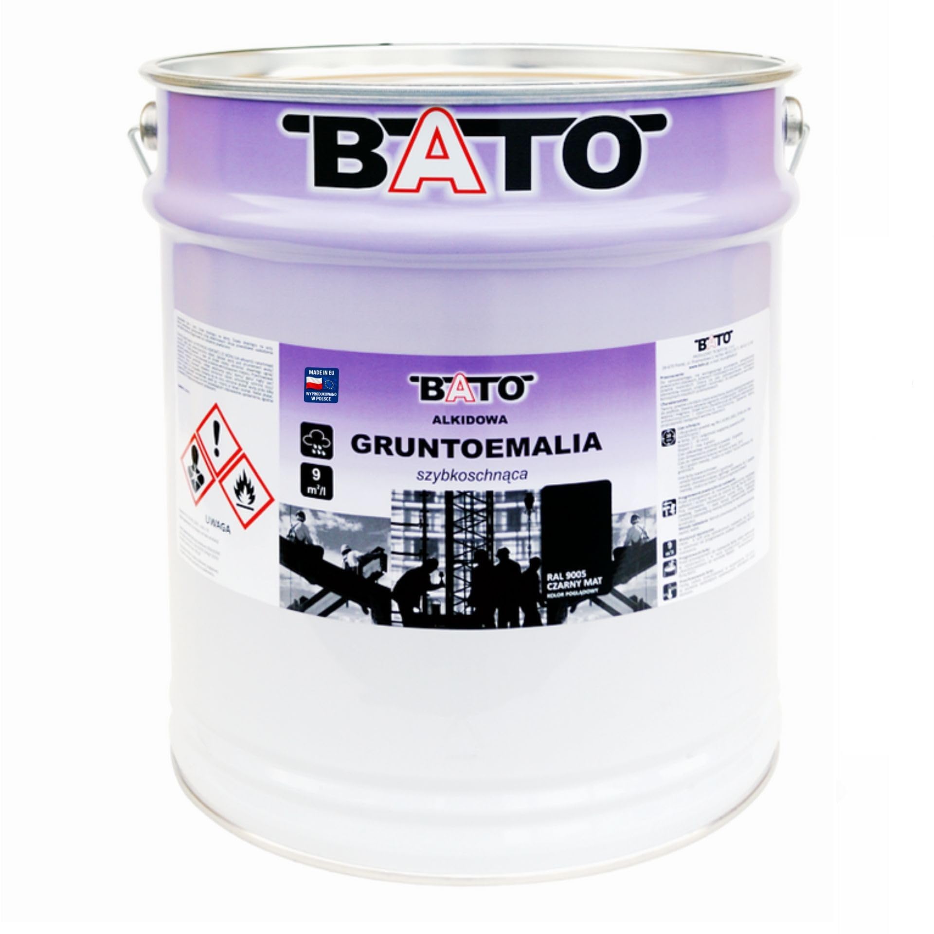 SCHNELLTROCKNENDE ALKYD-GRUNDIERUNG SCHWARZ MATT RAL 9005 A 20L
