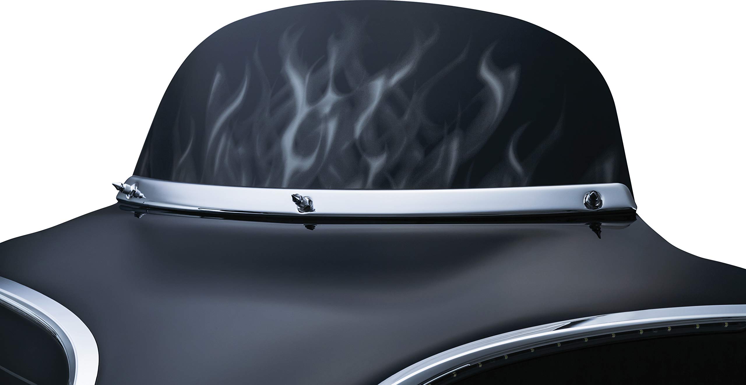 Kuryakyn 1310 Motorradzubehör: Glatte Windschutzscheiben-Verkleidung für Harley-Davidson Motorräder, 1996–2013, Chrom