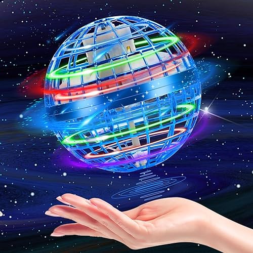 SUPRBIRD Bola de orbe volador, bola flotante, bola flotante de boomerang controlada a mano, globo cósmico volador giratorio, juguetes de bola de