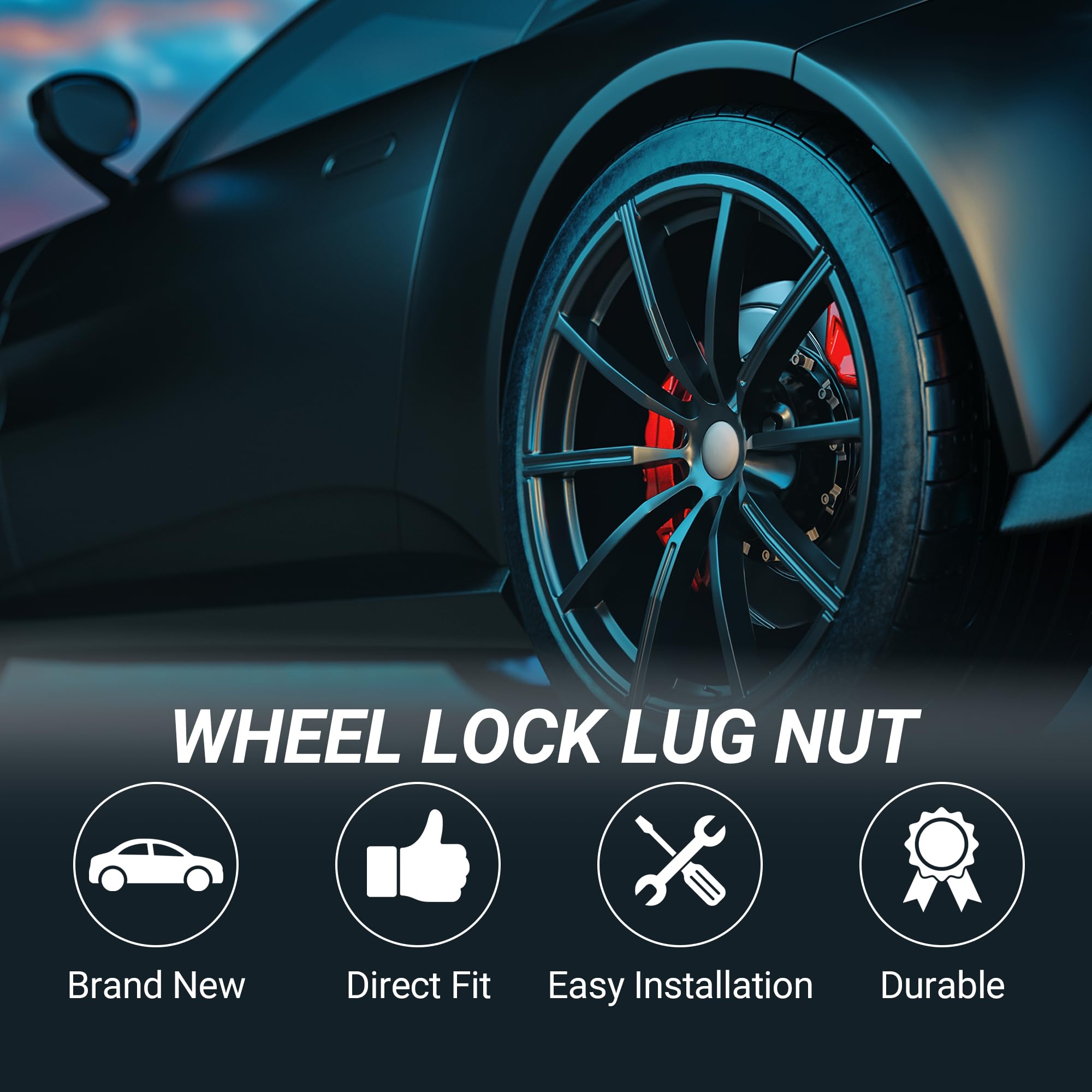 QUARKZMAN Tipo 041 Dado Di Bloccaggio Ruota Per BMW X1 | Dado Di Bloccaggio Ruota Anti-Furto #042
