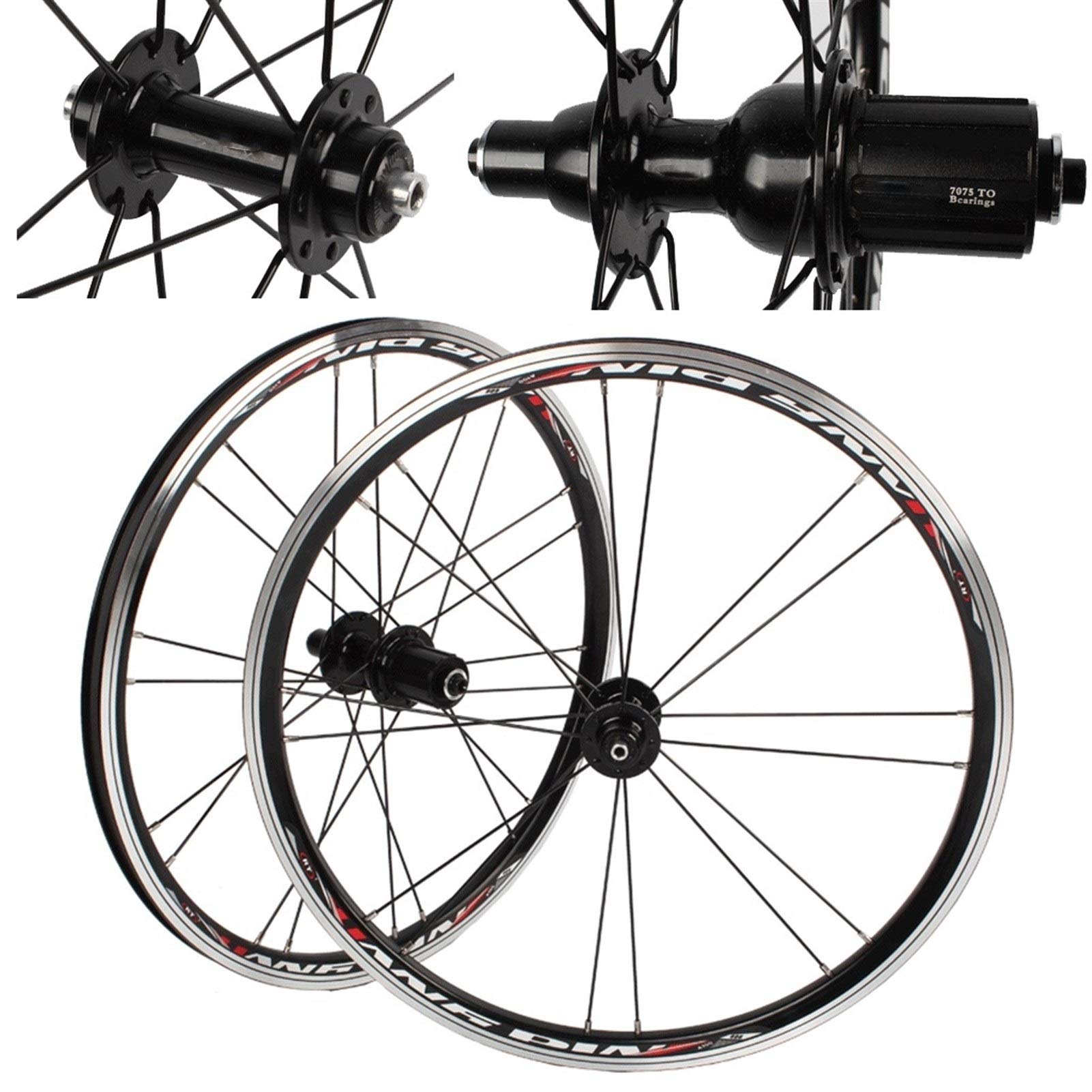 Amazon | BMX 406 451リム 20インチ自転車ホイールセット V