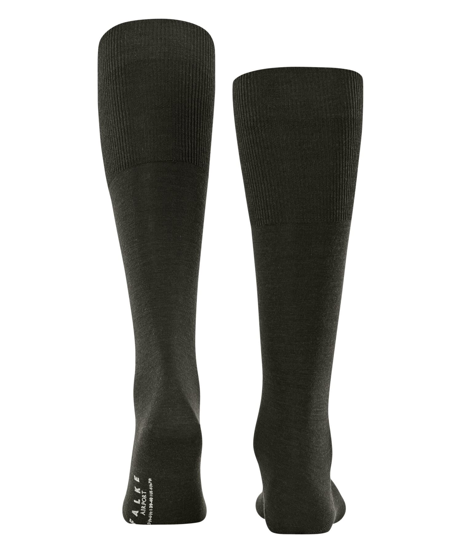 FALKE homme Airport chaussettes longues respirantes régulation climatique anti-odeur laine coton montantes fines unies élégantes couture plate aux orteils 1 paire