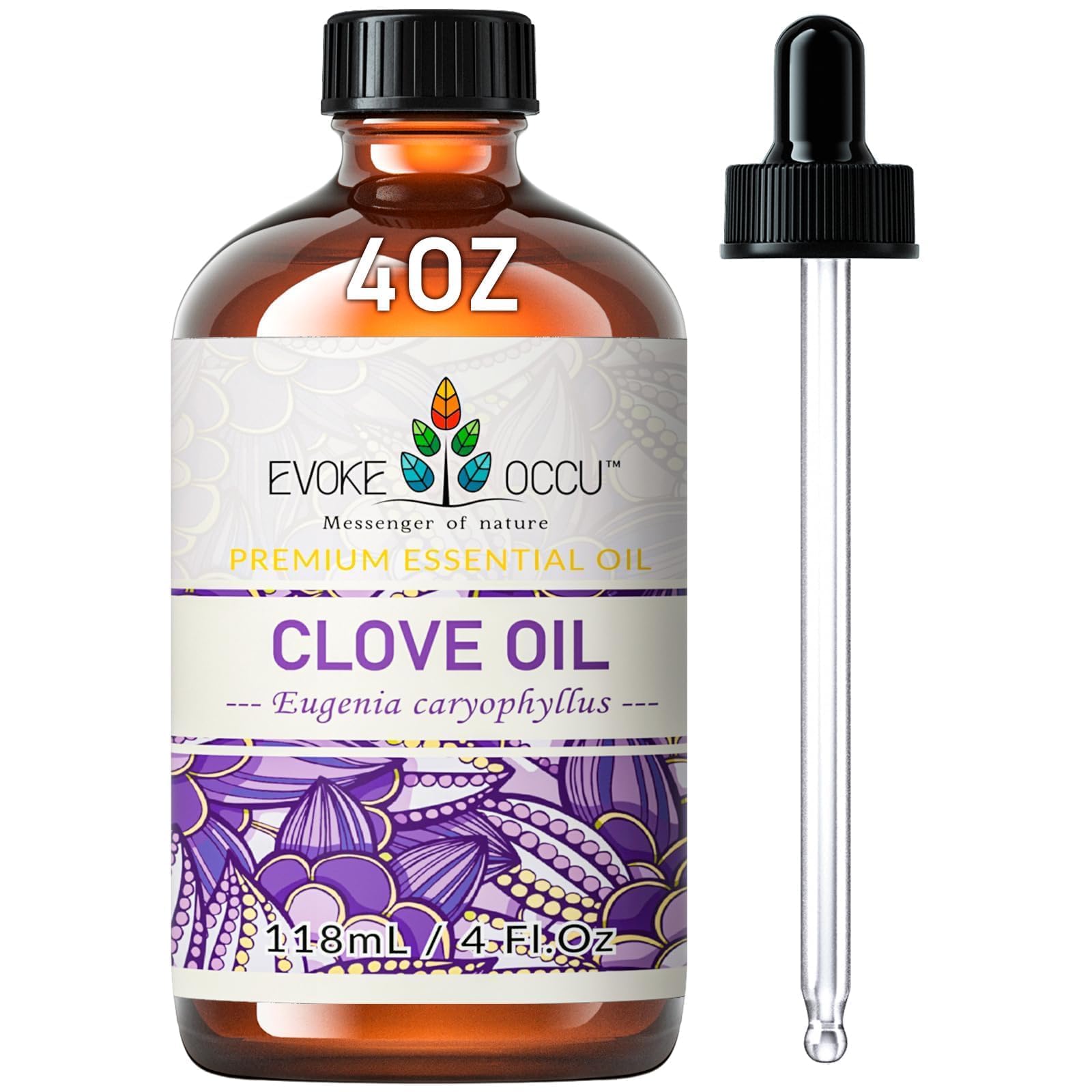 EVOKE OCCU Clove Essential Oil for Teeth and Gums, Skin, Aromatherapy