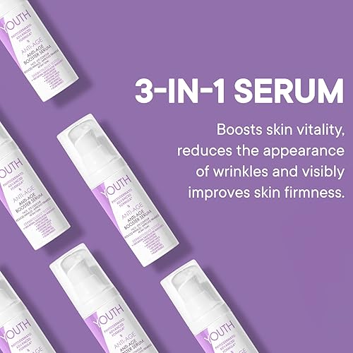Miniatura 4 de YOUTHPHYTO DERMATO Fórmula avanzada  Suero estimulante antiedad  Suero facial estimulante juvenil para mejorar la firmeza de la piel, 1.1 onzas