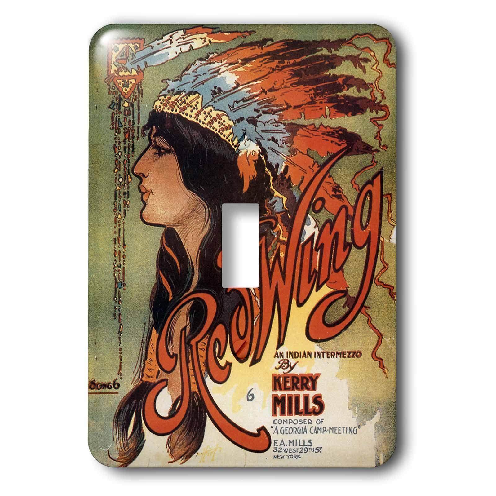 Interrupteur Ogalalla Indian Love Song pour salon ambiance western et chalet