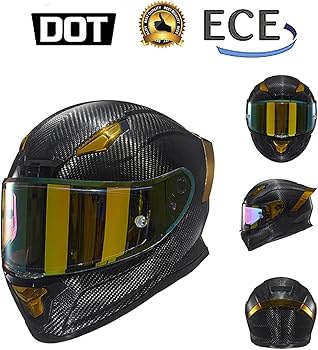 フルフェイスヘルメット カーボンファイバー風 装飾用ヘルメット フルフェイスヘルメット 武士/侍 オフロード