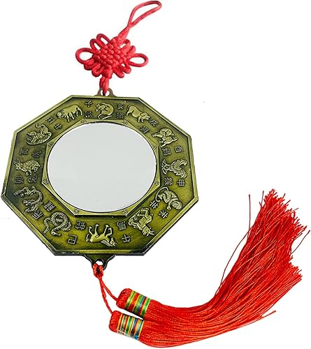 Nuevo espejo chino de Feng Shui Bagua de 12 zodiacos de gran tamaño