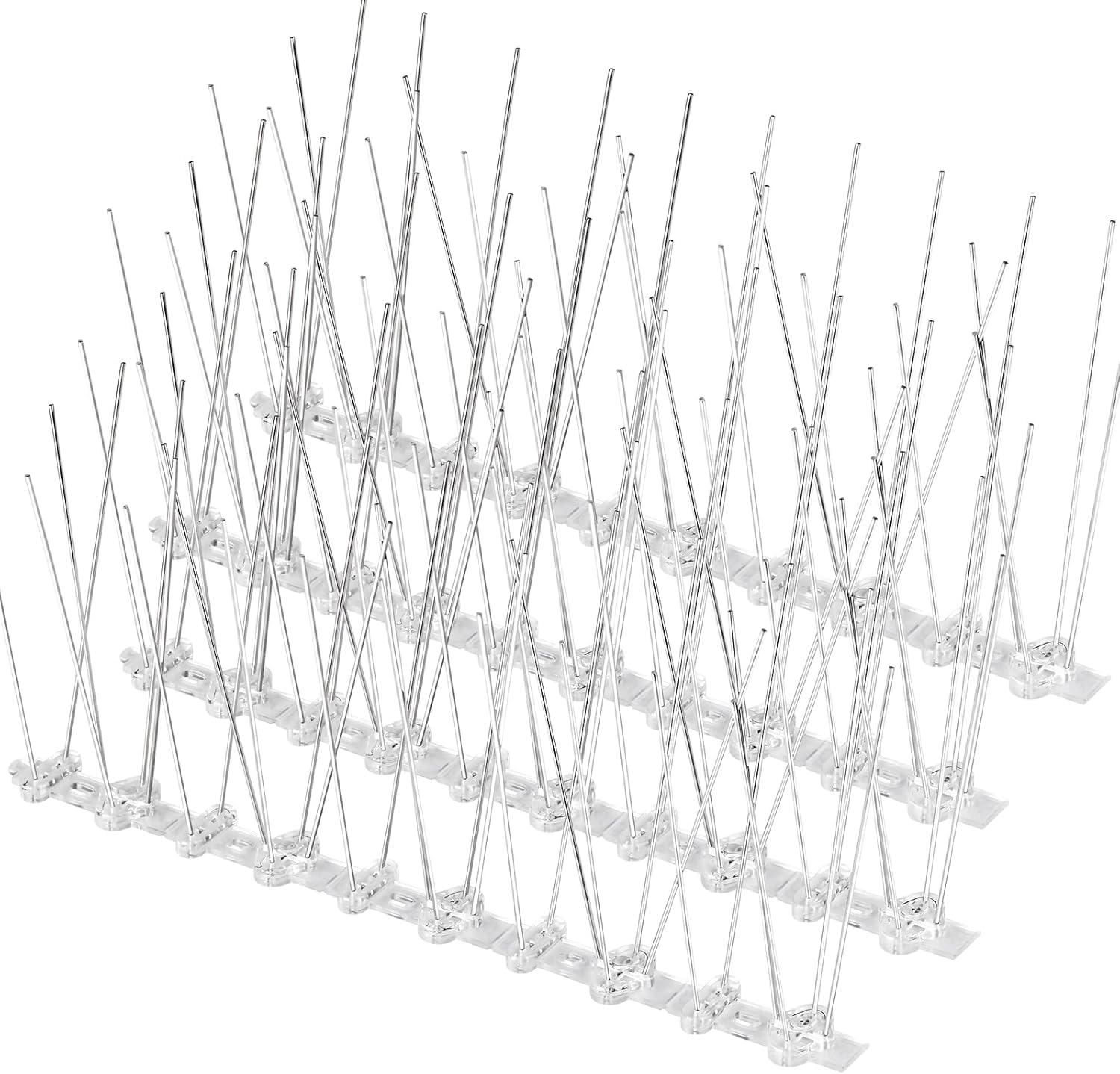 Taylor & Brown Pigeon Deterrent, 10 Pack 5 Metre Bird Spikes for Pigeons, Bird Deterrent Products, Stainless Steel Pigeon Spikes for Gardens, Balcony Roofs and Windows, 50cm Per Piece