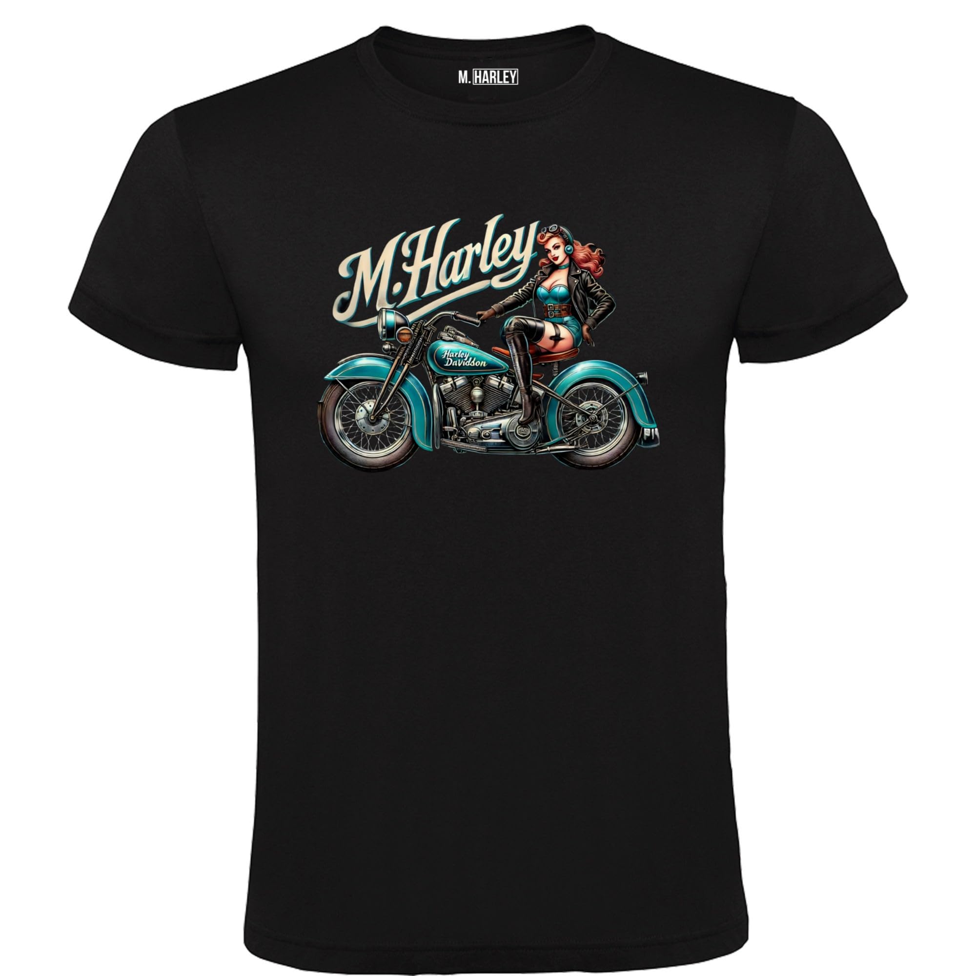 Kit 3 T-shirt Moto Kit 3 Magliette Tributo Harley Davidson - Cotone, Nero, Taglia Regolare, Per Motociclisti Kit 3 Magliette Moto - Foto 10
