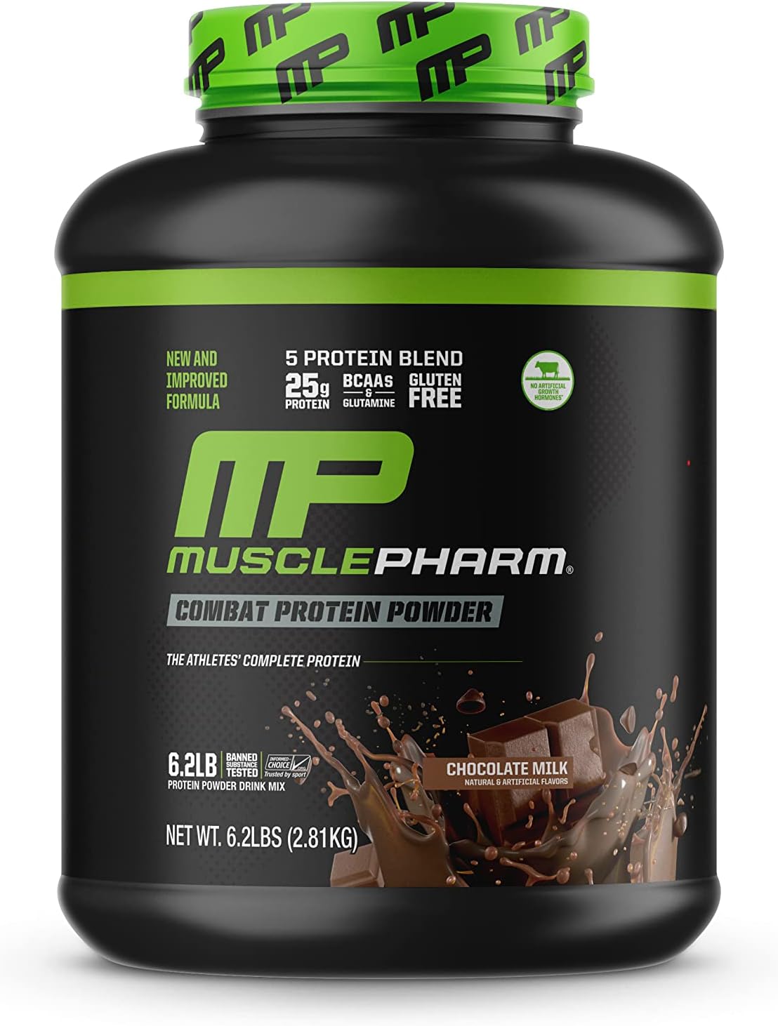 Muscle Pharm Combat Protein Powder, 5 Protein Blend