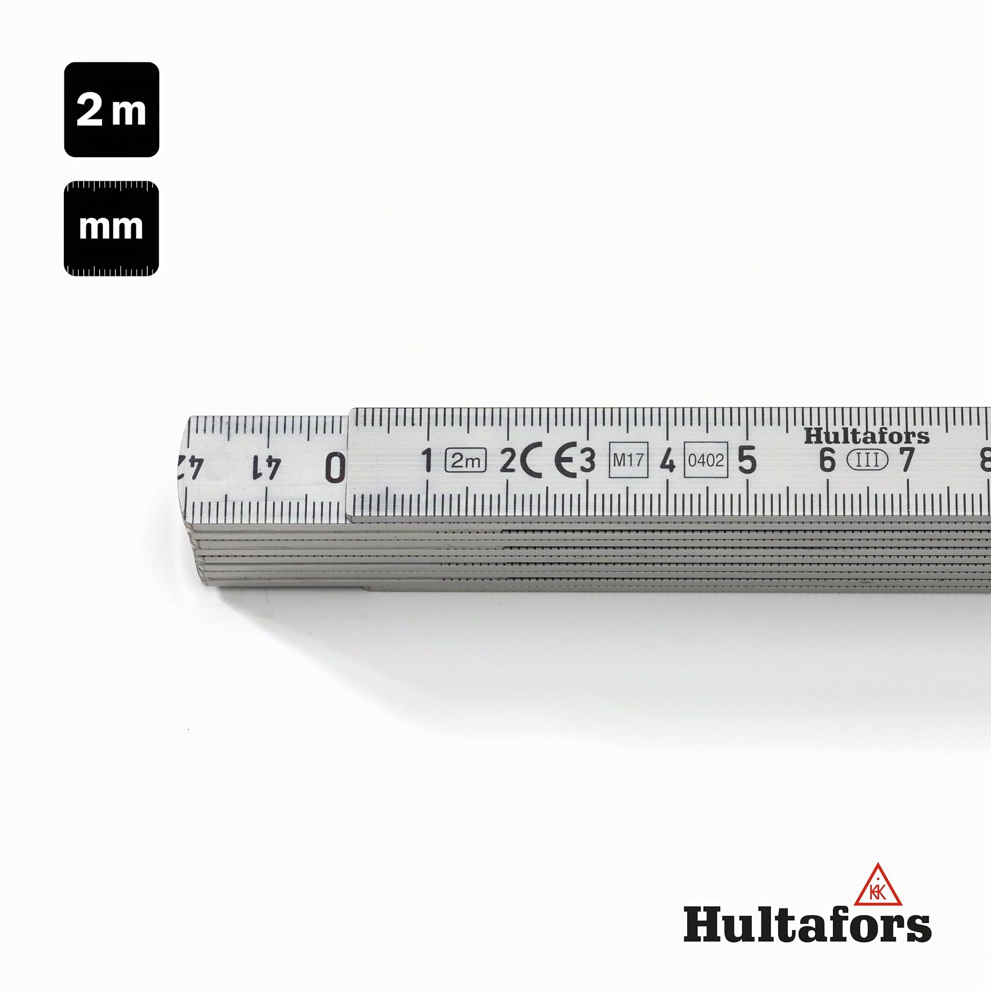 Hultafors, Metro pieghevole in alluminio A59 mm, 2 m, A59210, 150003