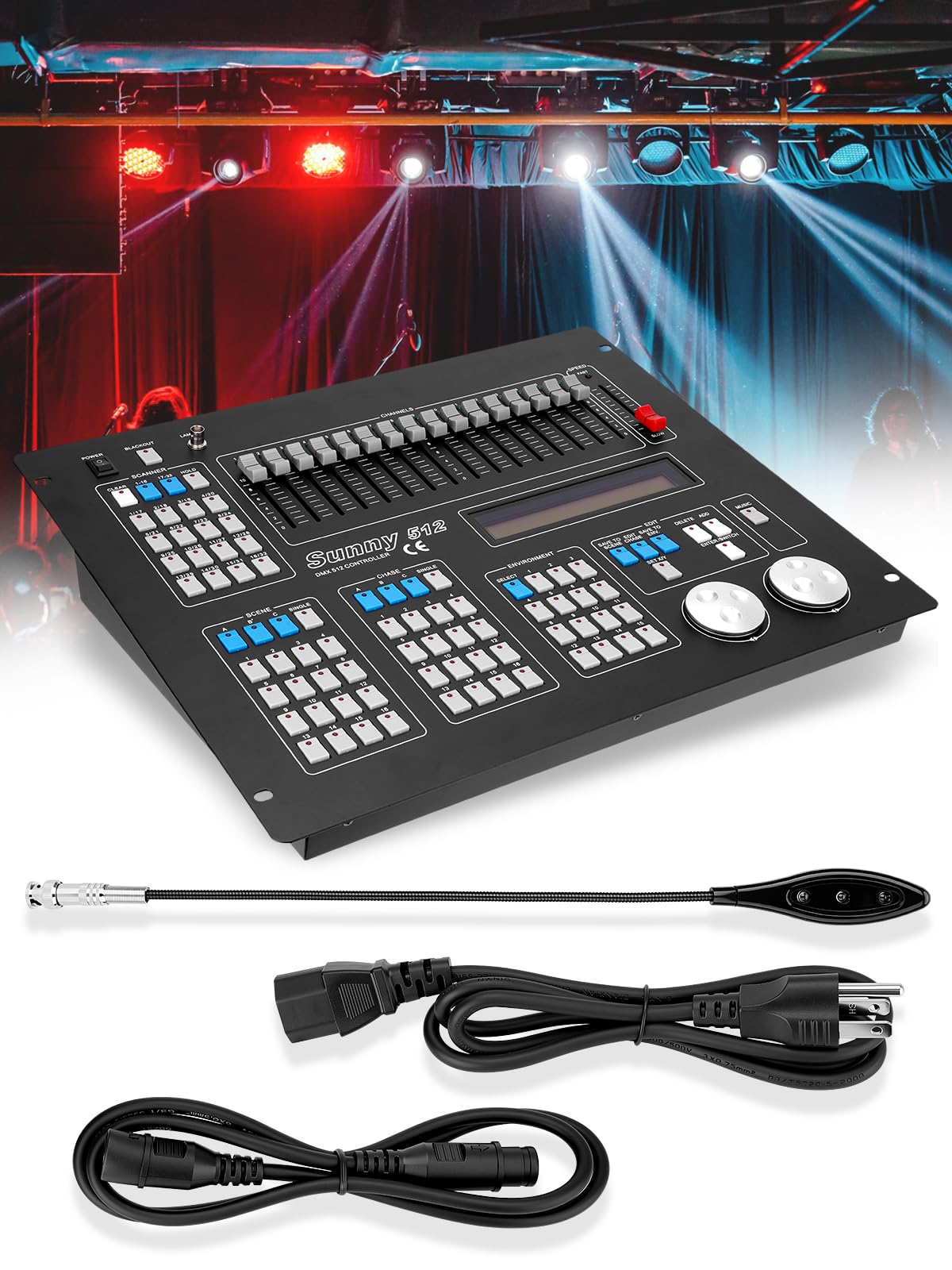 Amazon.com: DMX512 Controller, 512 Channel DMX DJ Light Controller