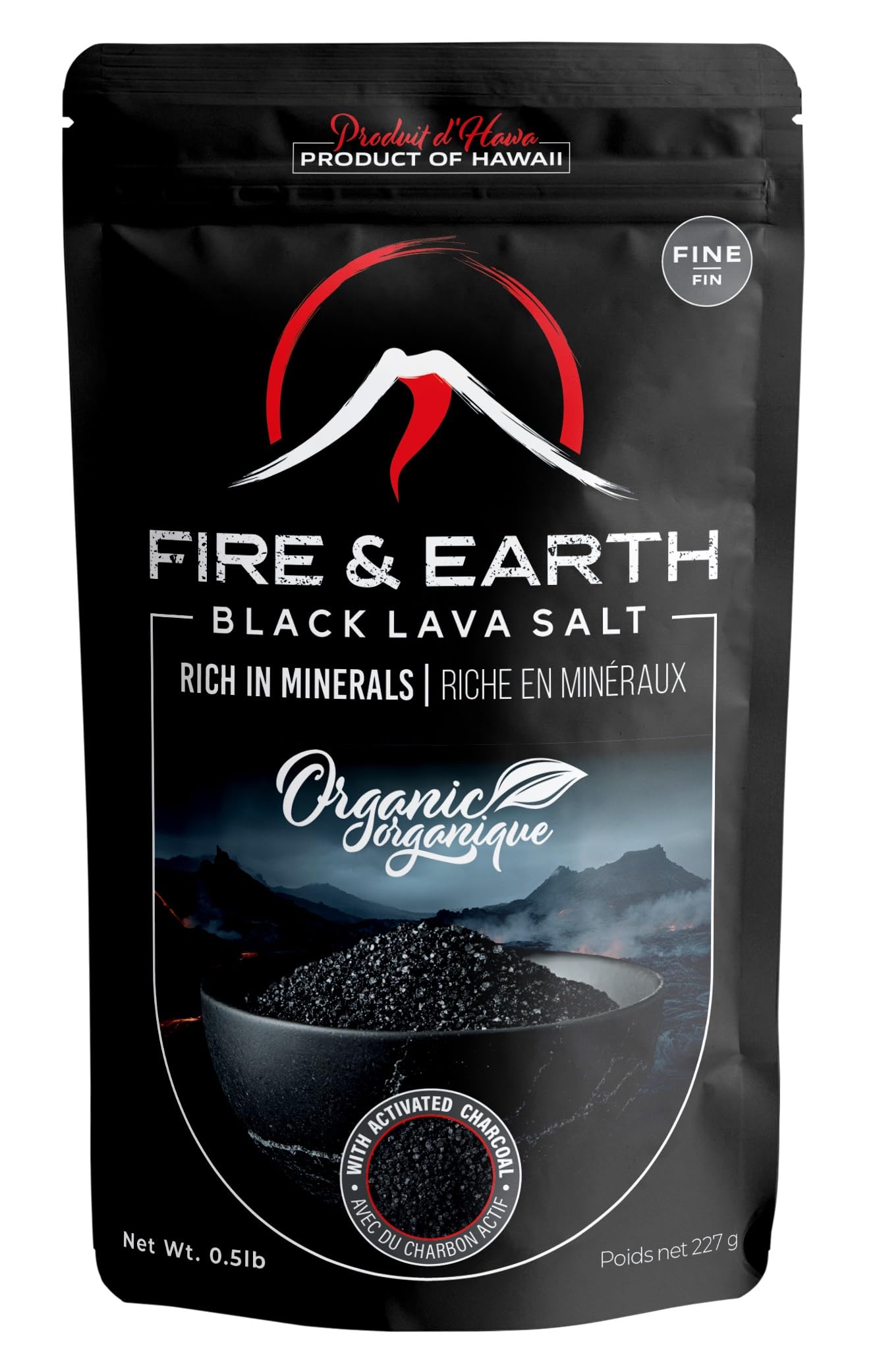 花火職人ACRISTA II for salt Amazon.com : Fire & Earth - Organic Hawaiian Lava Black Sea Salt