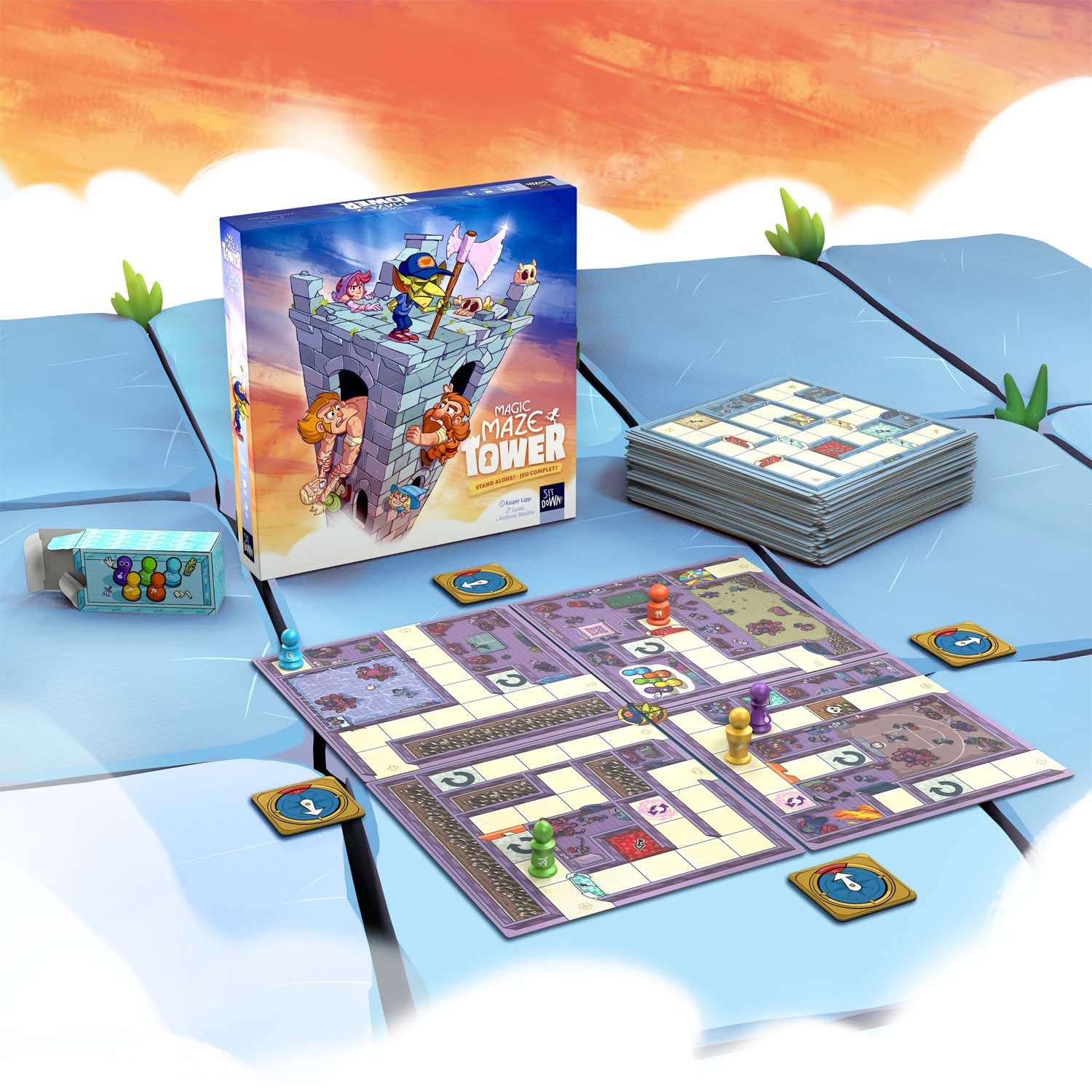 Sit Down! Magic Maze Tower – Gioco cooperativo senza pressione temporale