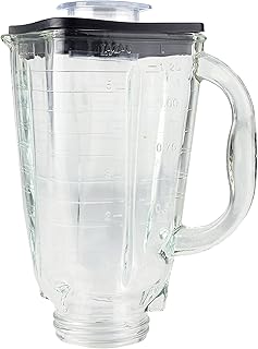 5-Cup Square Top Glass Jar with Lid Replacement Part 014709 Compatible with Oster Blenders