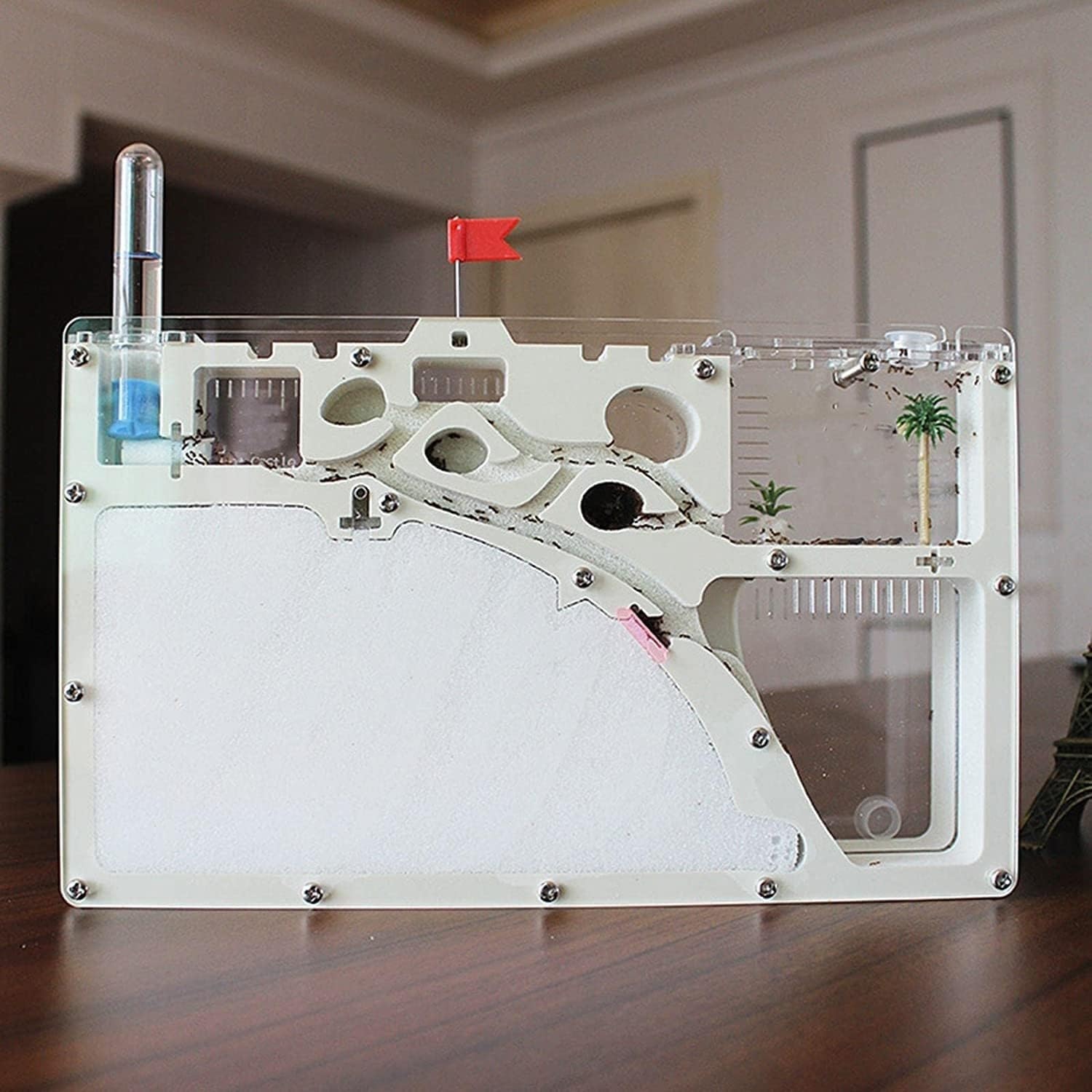 Formikarium dla mrówek, Zestaw do nauki zamku obserwacyjnego z akrylowego siedliska mrówek, przezroczysty, 24 x 4,5 15 cm