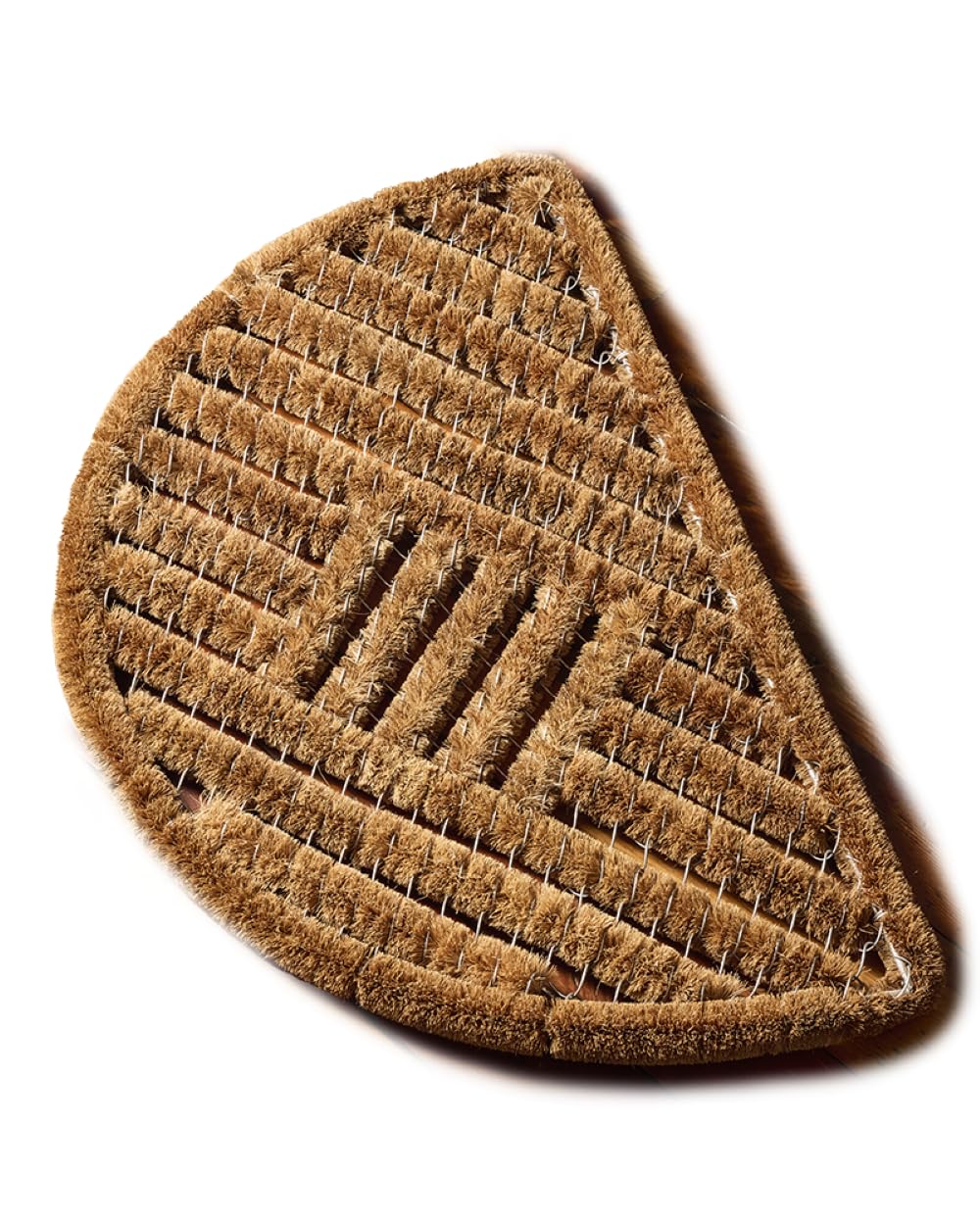 Kings County Tools Half Round Natural Coir Doormat | Keep Dirt Out of Your House | Machine Woven with 1-1/4” Strands | Tough & Water Resistant | Measures 30” x 18” x 1” Thick