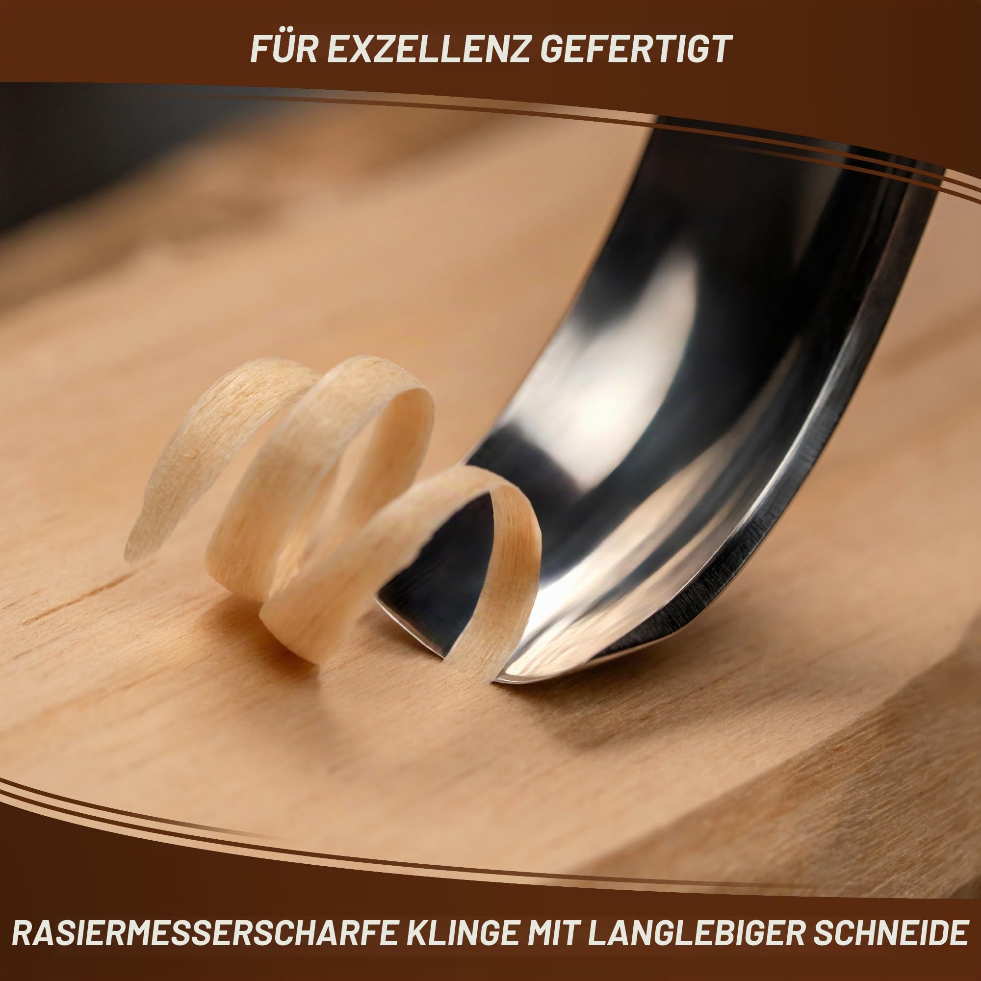 BeaverCraft gebogene Hohleisen zum Holzschnitzen K8a/14 – Löffelschnitzen Werkzeuge – Holzschnitzerei kompakter Meißel Holzschnitzmesser für Anfänger und Profis – Hobbies für Erwachsene und Kinder