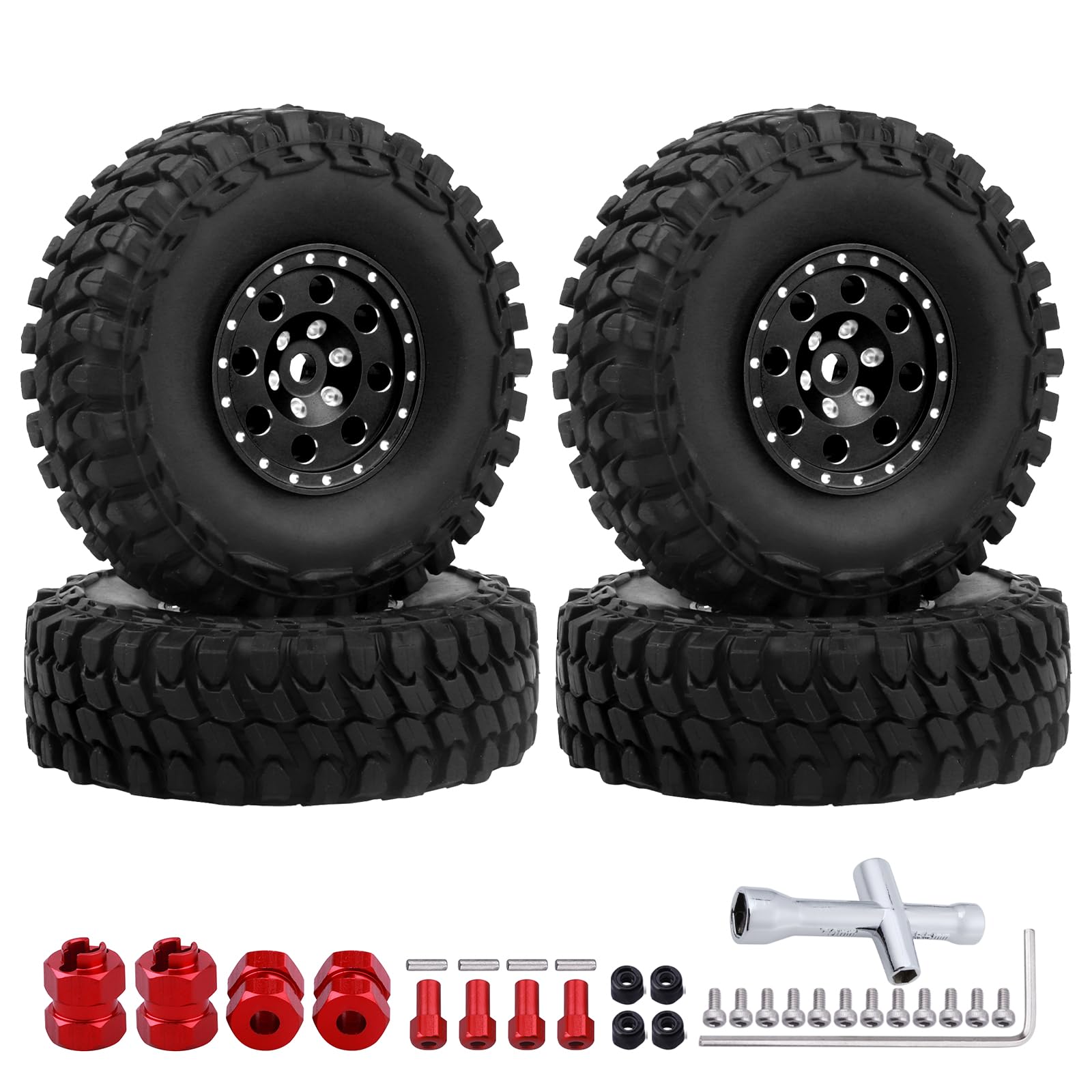 クローラー系　タイヤホイールセット Amazon | HOBBYSOUL ヘビーRC 1.0 ホイールとタイヤ プレ