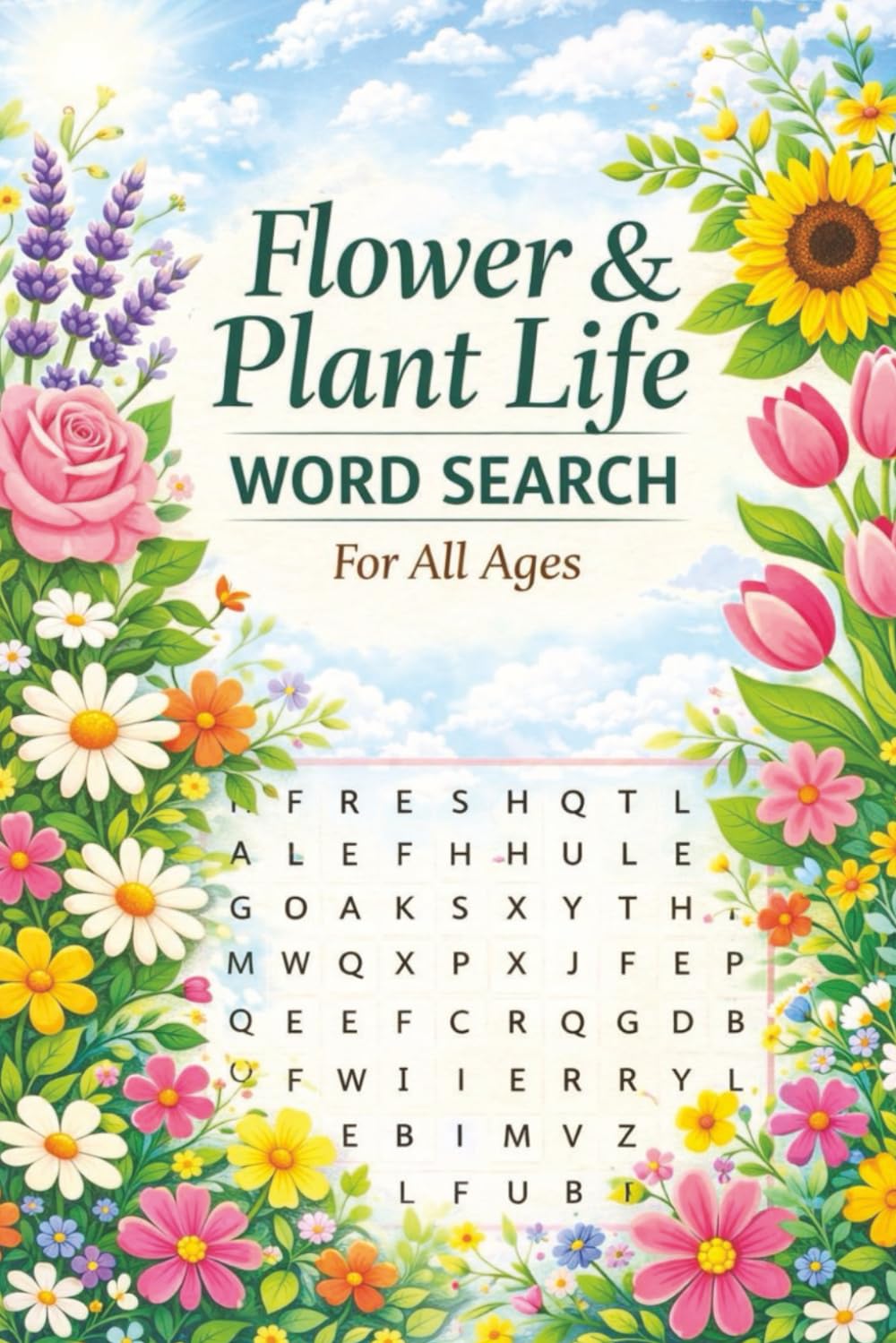 Flower & Plant Life Word Search For All Ages: Fun & Relaxing Botanical Word Search Puzzles for Kids, Teens, Adults & Seniors | Flowers, Plants, Nature Themes | Easy to Hard