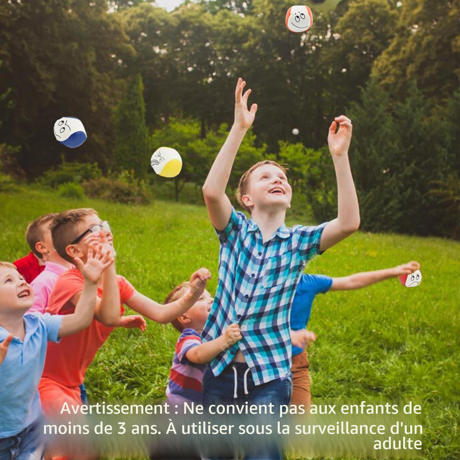 Kit Cirque Balles Jonglage, 10 Pièces Balle Chamboule Tout, Jonglerie Balls pour Enfants Intérieur Extérieur