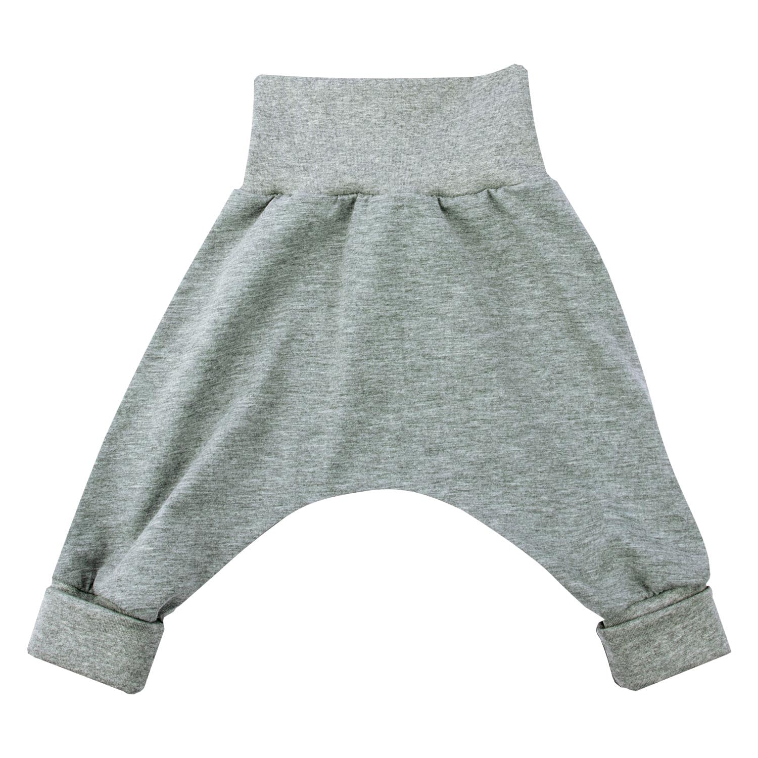 "SÜSSE ZWERGE" Pumphose in grau meliert - Geschenk Geburt - handmade in Deutschland - Öko Tex Zertifizierte Stoffe - ab Frühchen Größen