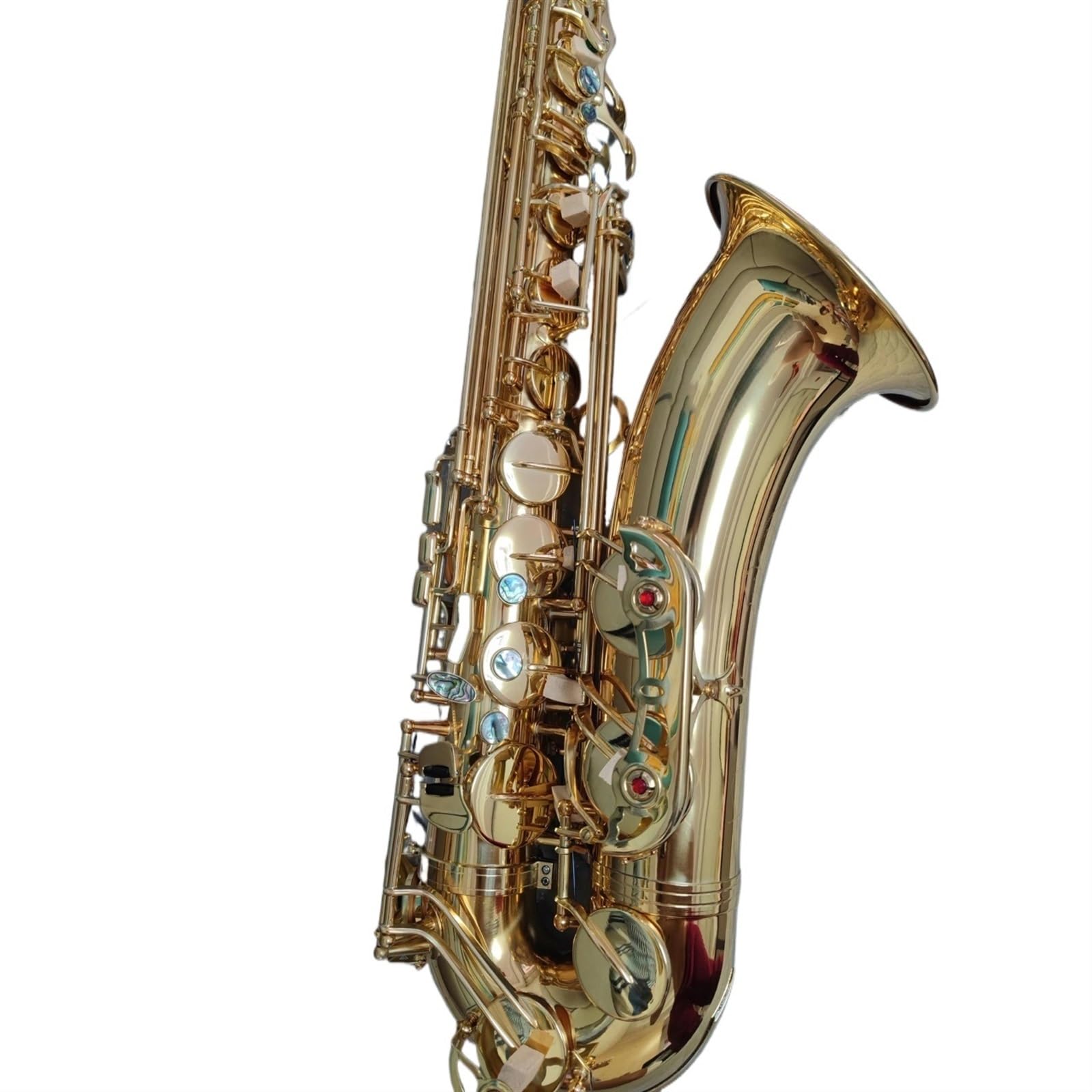 Sassofono Classico Bb Sassofono Tenore Professionale Con Doppia Costola Di Rinforzo In Abalone Key Tone Sax Tenore(Bag B)