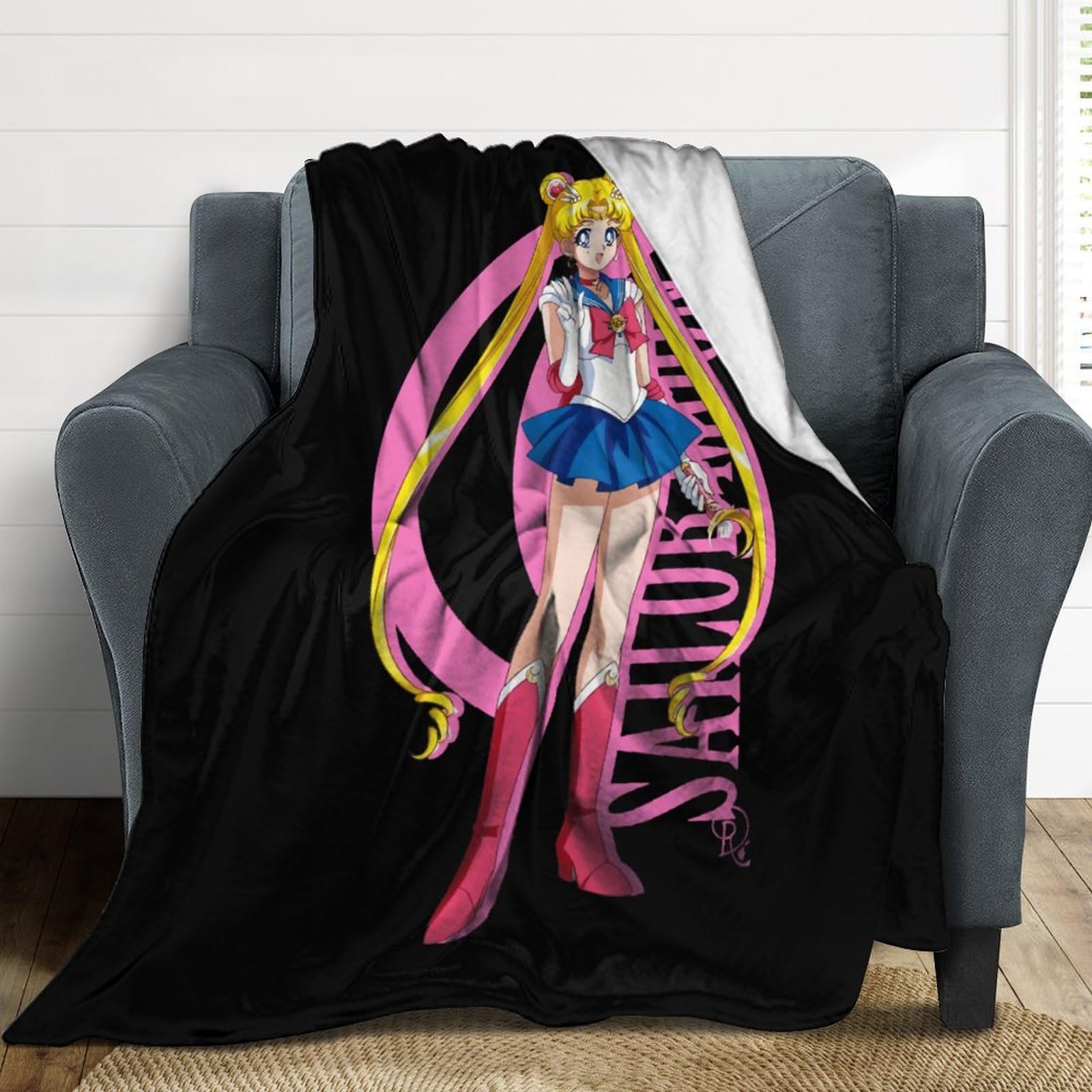 Amazon｜毛布 美少女戦士セーラームーン ブランケット ひざ掛け 掛け