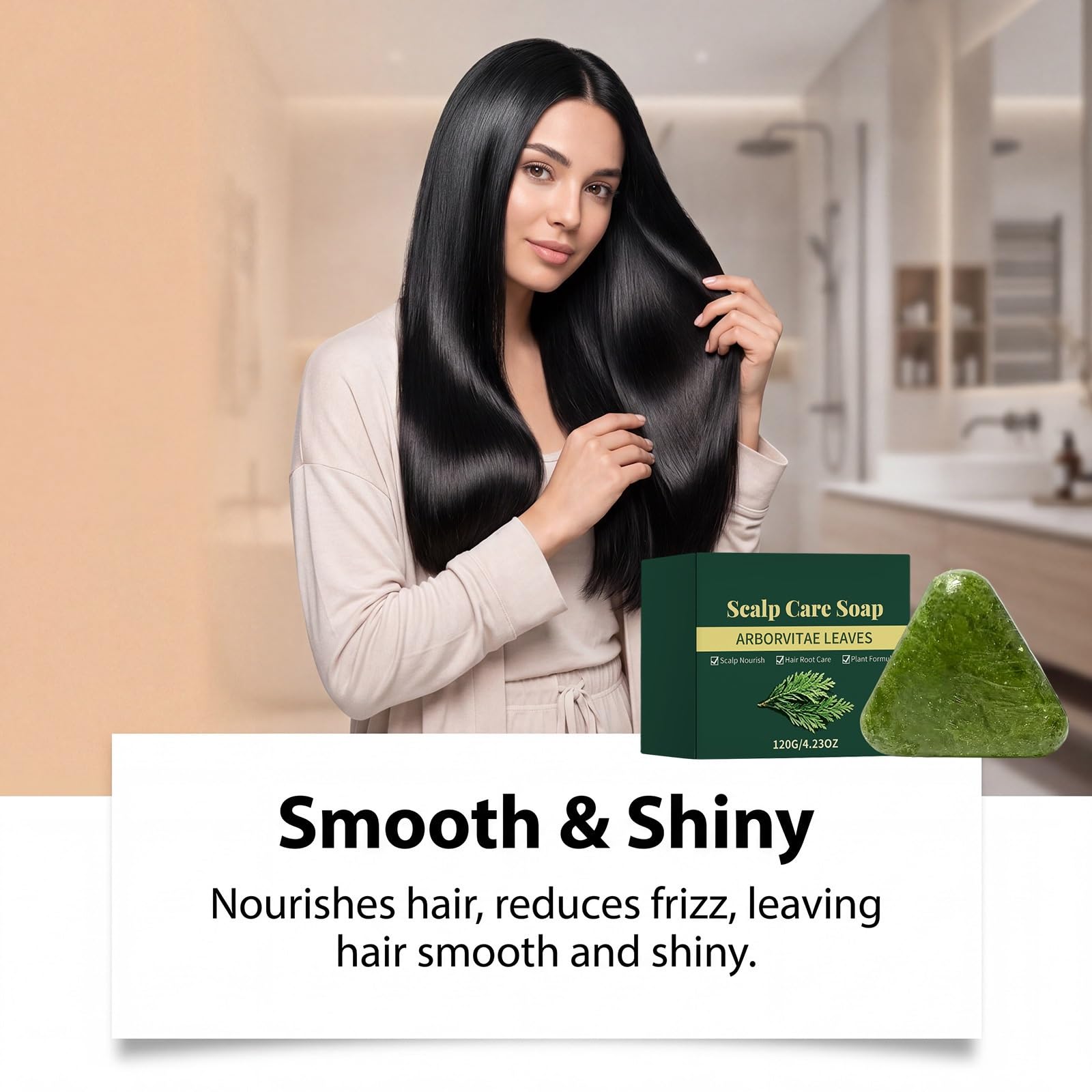 Shampoo Seife Bar, Triangle Solid Shampoo zu helfen.120ML (5PCS) | Festes Shampoobar auf Pflanzenbasis verbessert Kräuselung im Haar, Haarwachstum stärkt das feste Shampoo für Frauen Männer.