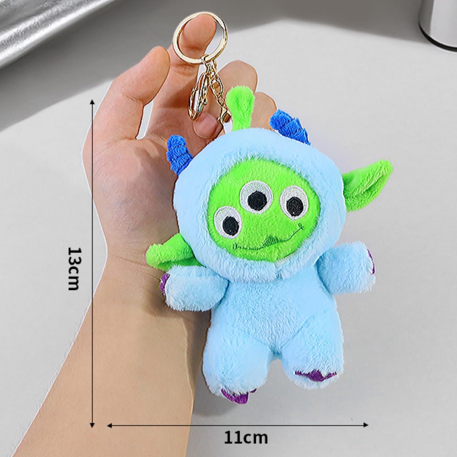 Amazon.co.jp: エイリアン ぬいぐるみ 13cm 三つ目 キーホルダー ミニ