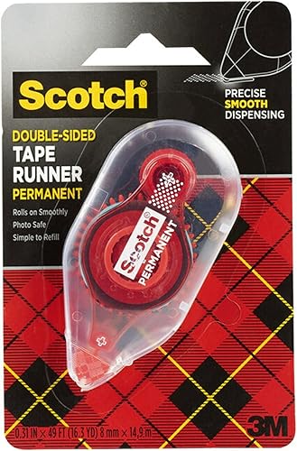 Cinta adhesiva Scotch, 0.31 x 49 pies (6055), Transparente