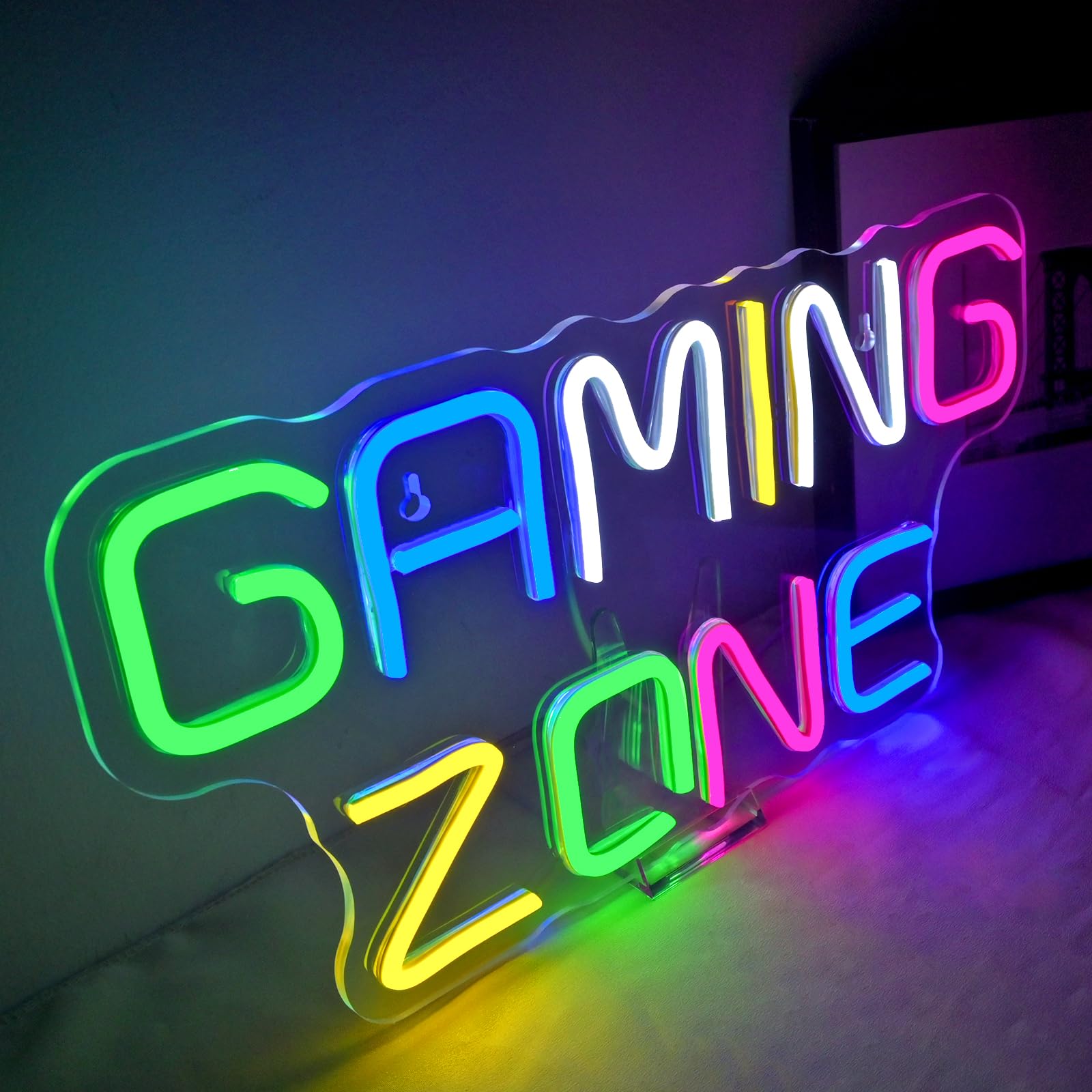 ineonlife Gaming Zone Neon Light Sign, Game Zone Neon Sign Dimmable for Wall Decor Kids Games Neons Light - Image 4