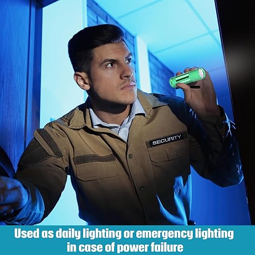 Miniatura 6 de VIHOSE 32 mini linternas a granel, luz flash de mano de aluminio brillante con cordón, pequeñas linternas LED para niños lectura nocturna de