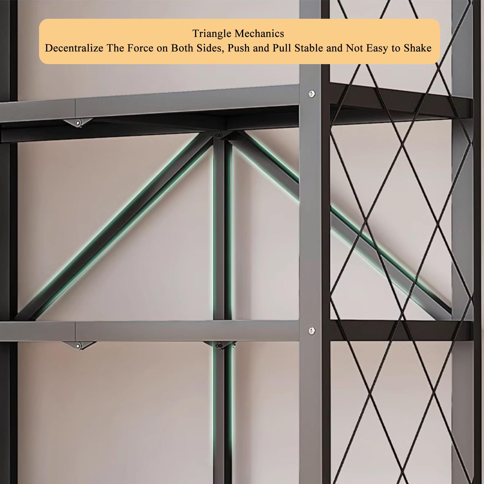 Scaffale pieghevole a 5 ripiani con ruote, scaffale in metallo per cucina, garage, bagno, non richiede montaggio, versatile, nero