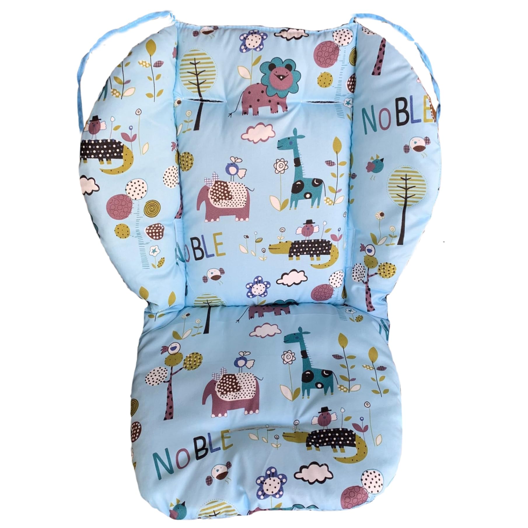 Coussin de Chaise Haute pour bébé, Coussin de Poussette épaississant avec Un Motif Animal Mignon, Tapis Chaise Haute résistant aux Taches pour l'enfant, siège à Manger